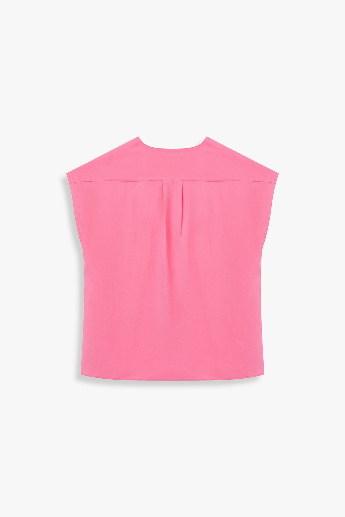 V-Neck Pleated Shoulder Top