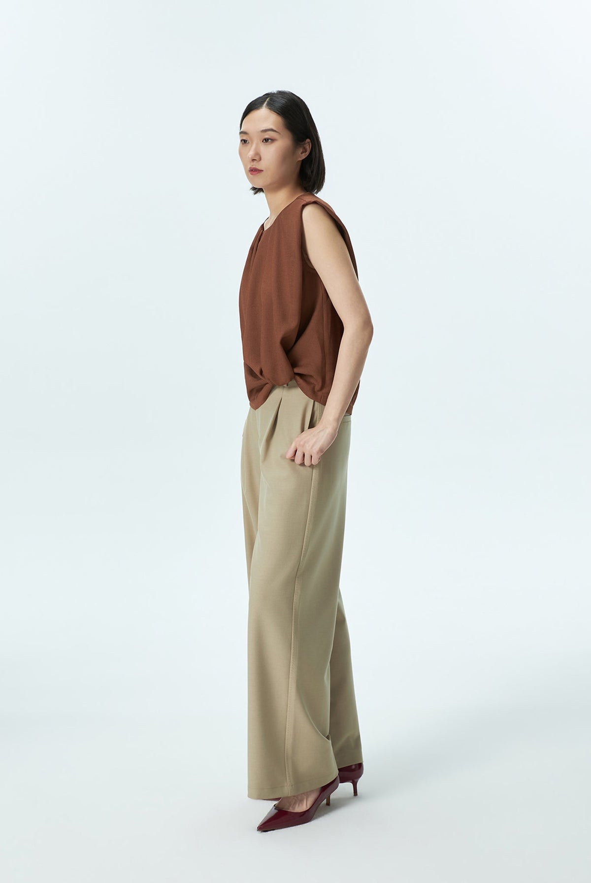 Front Tuck Knot Top