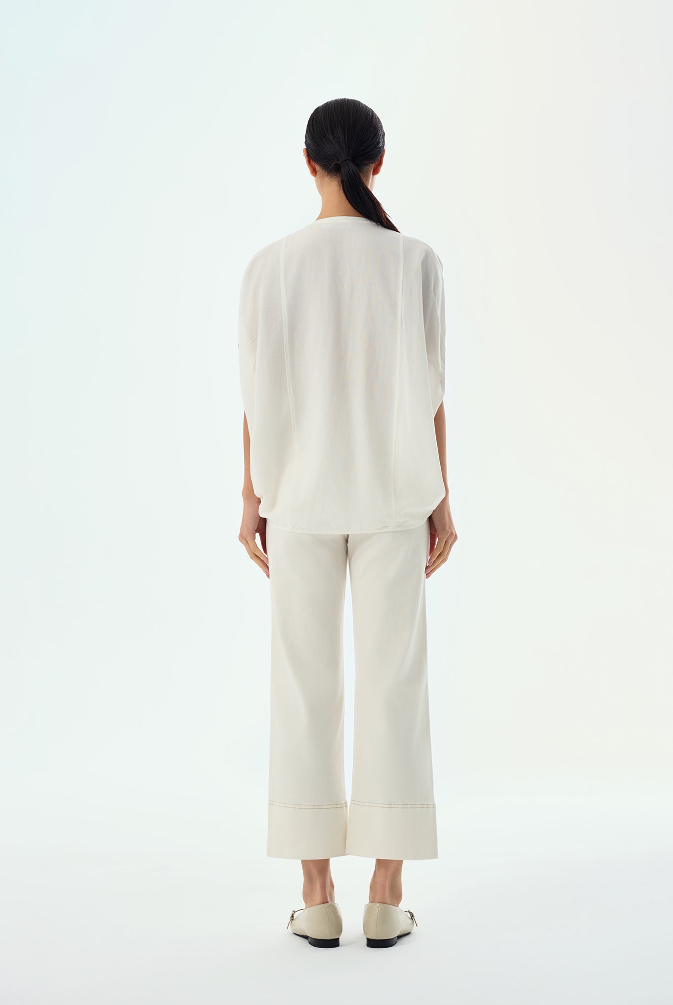 Natalie Pintuck Batwing Blouse