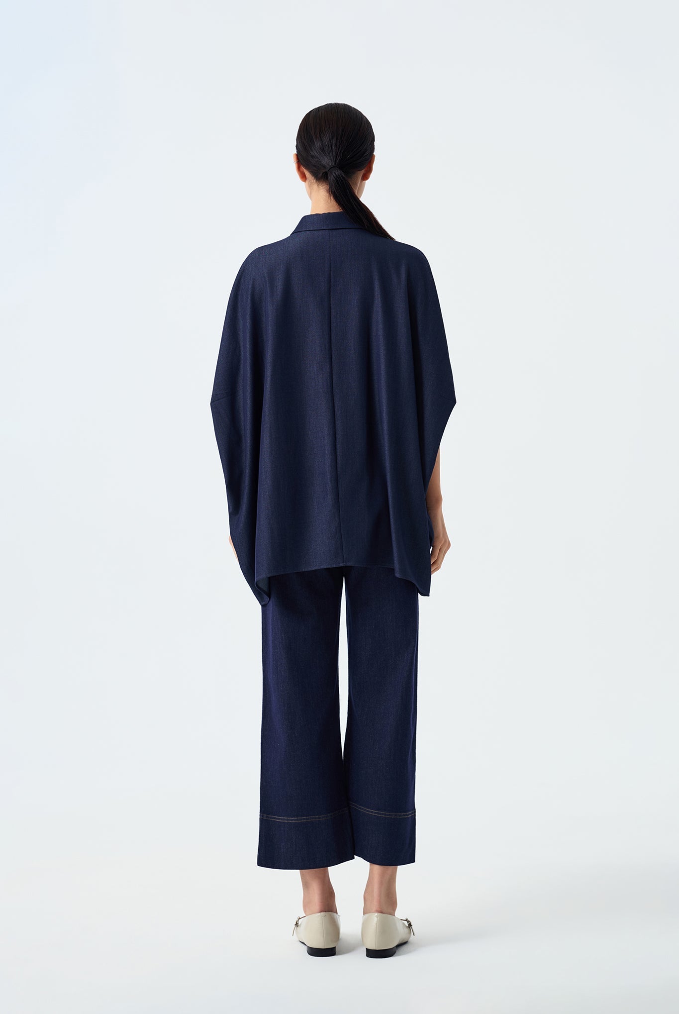 Valerie Boxy Chambrey Collar shirt