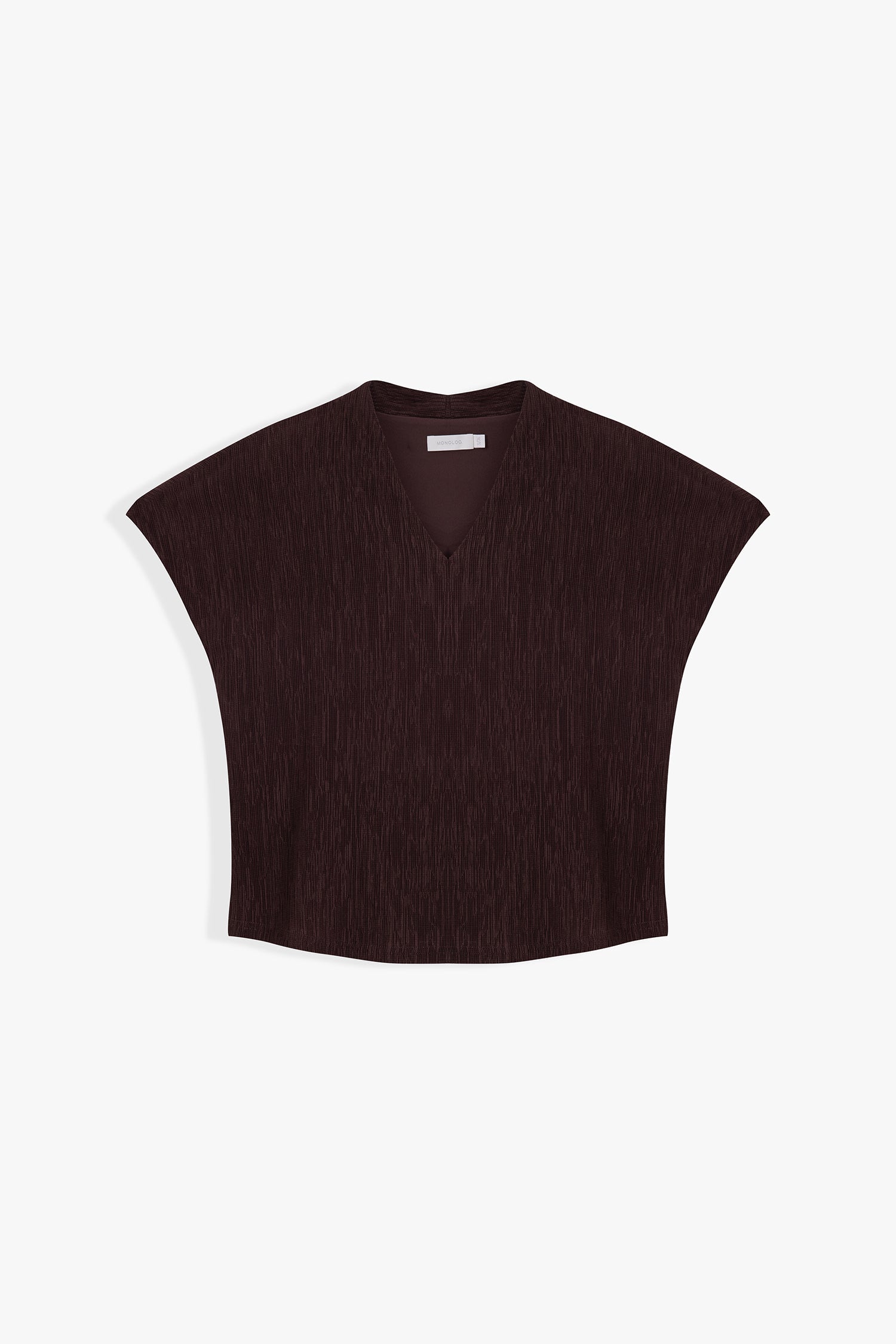 Amara Textured V-Neck Boxy Top