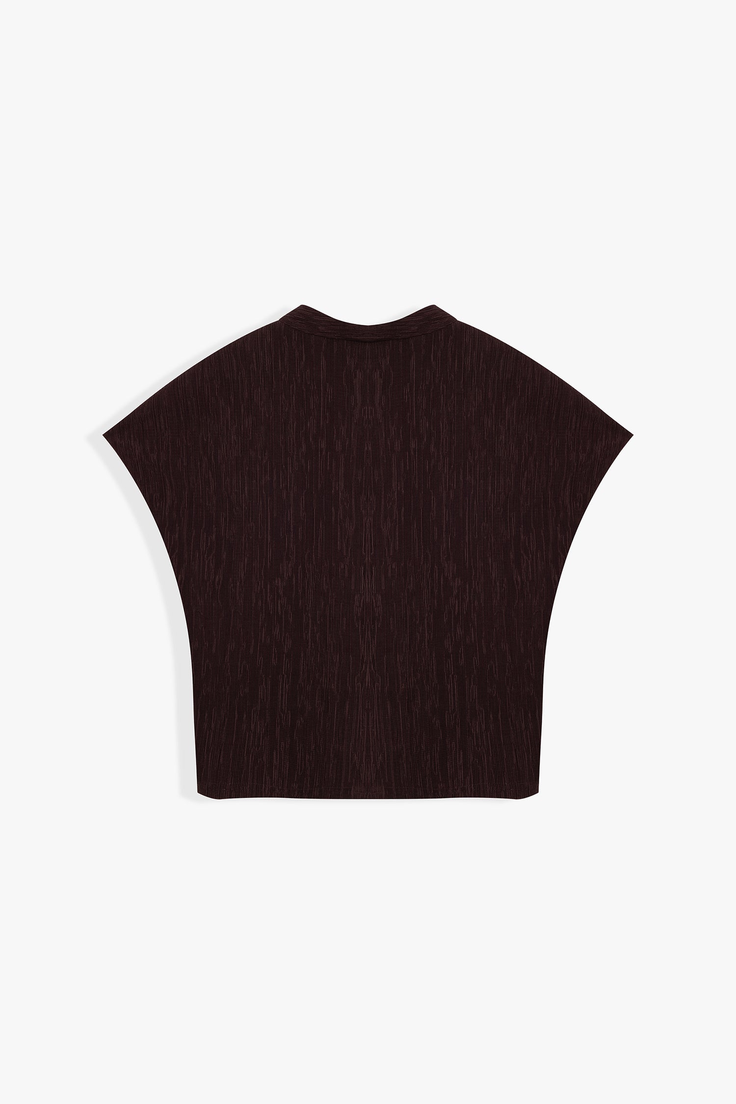 Amara Textured V-Neck Boxy Top
