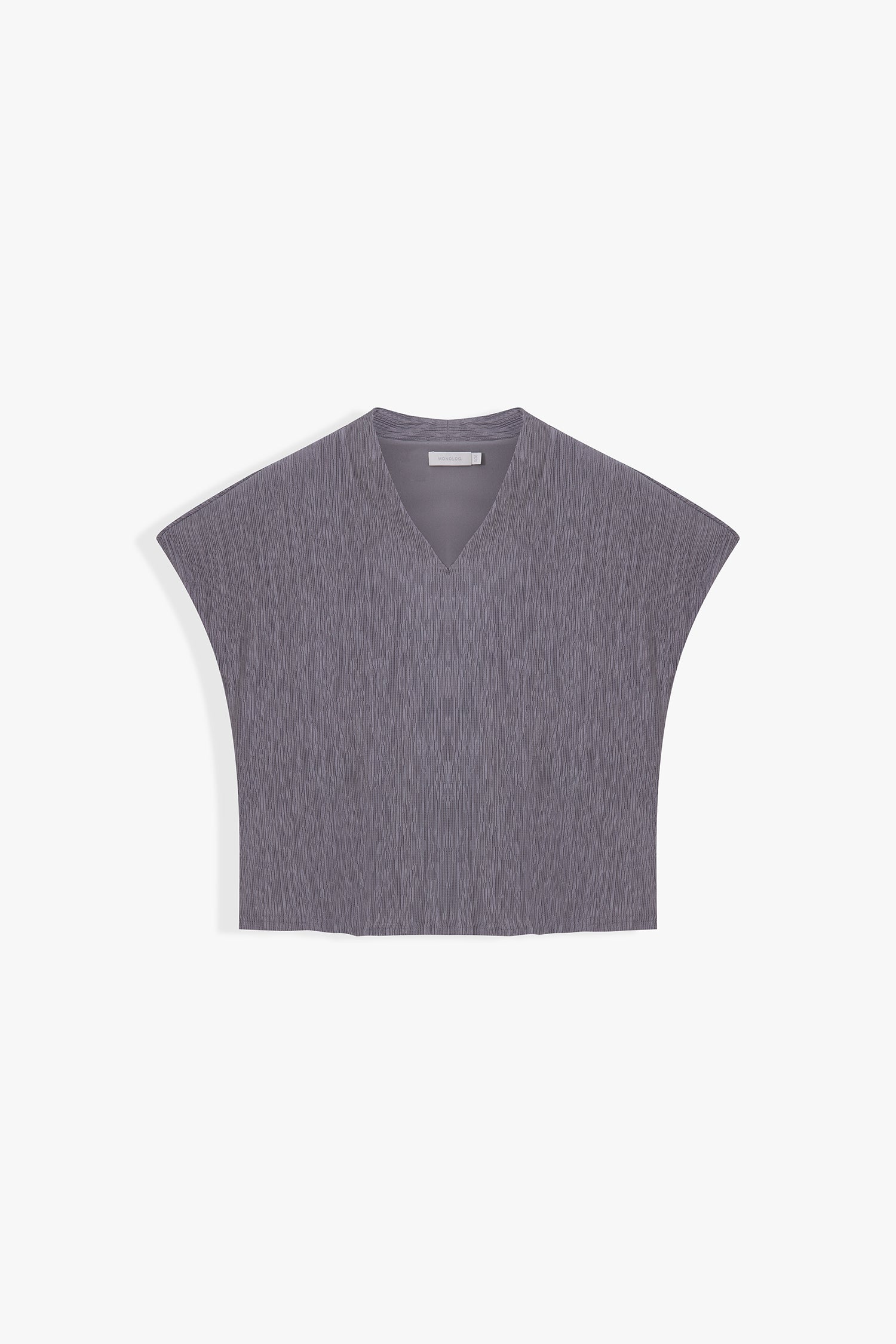 Amara Textured V-Neck Boxy Top