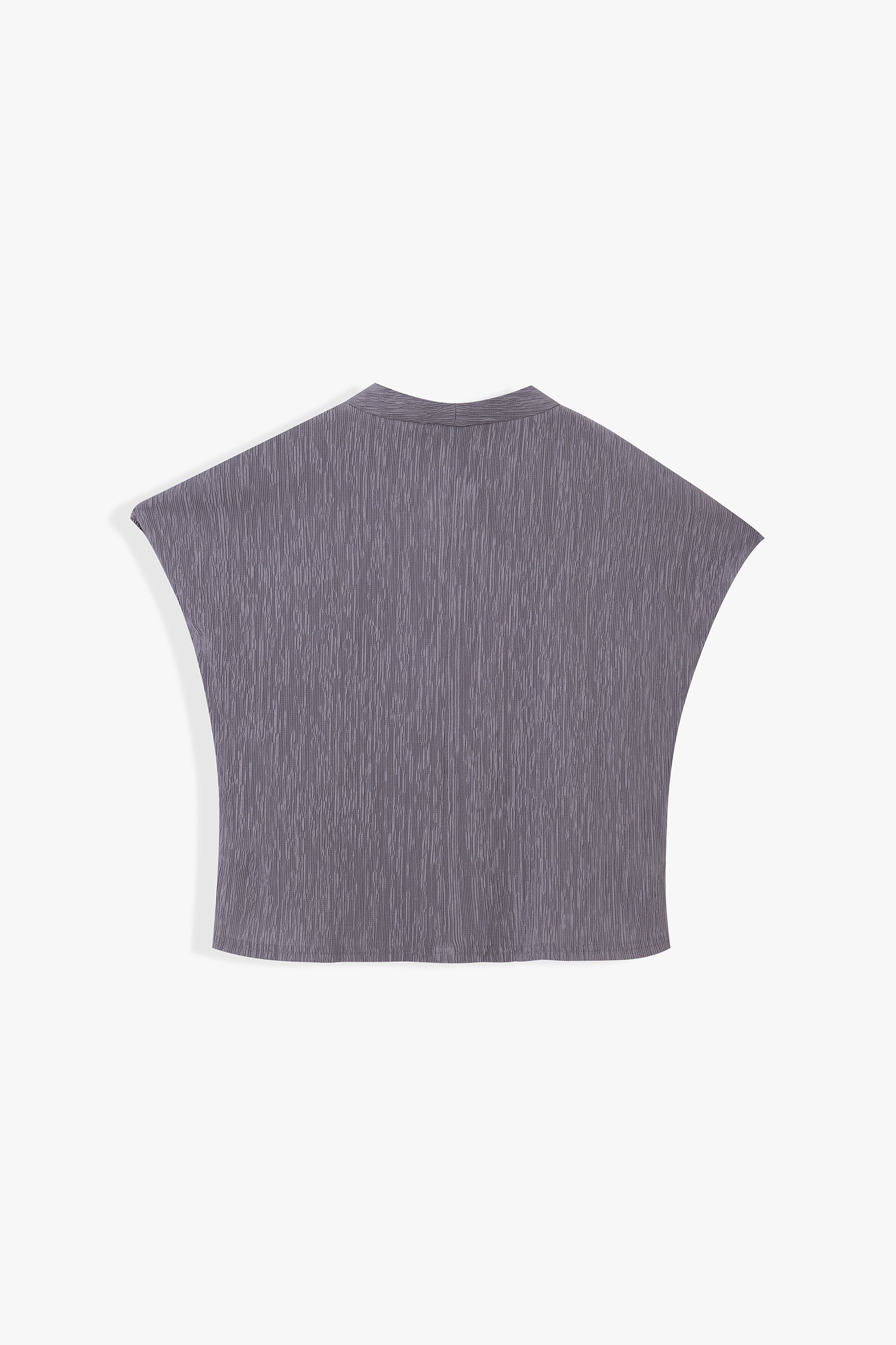Amara Textured V-Neck Boxy Top