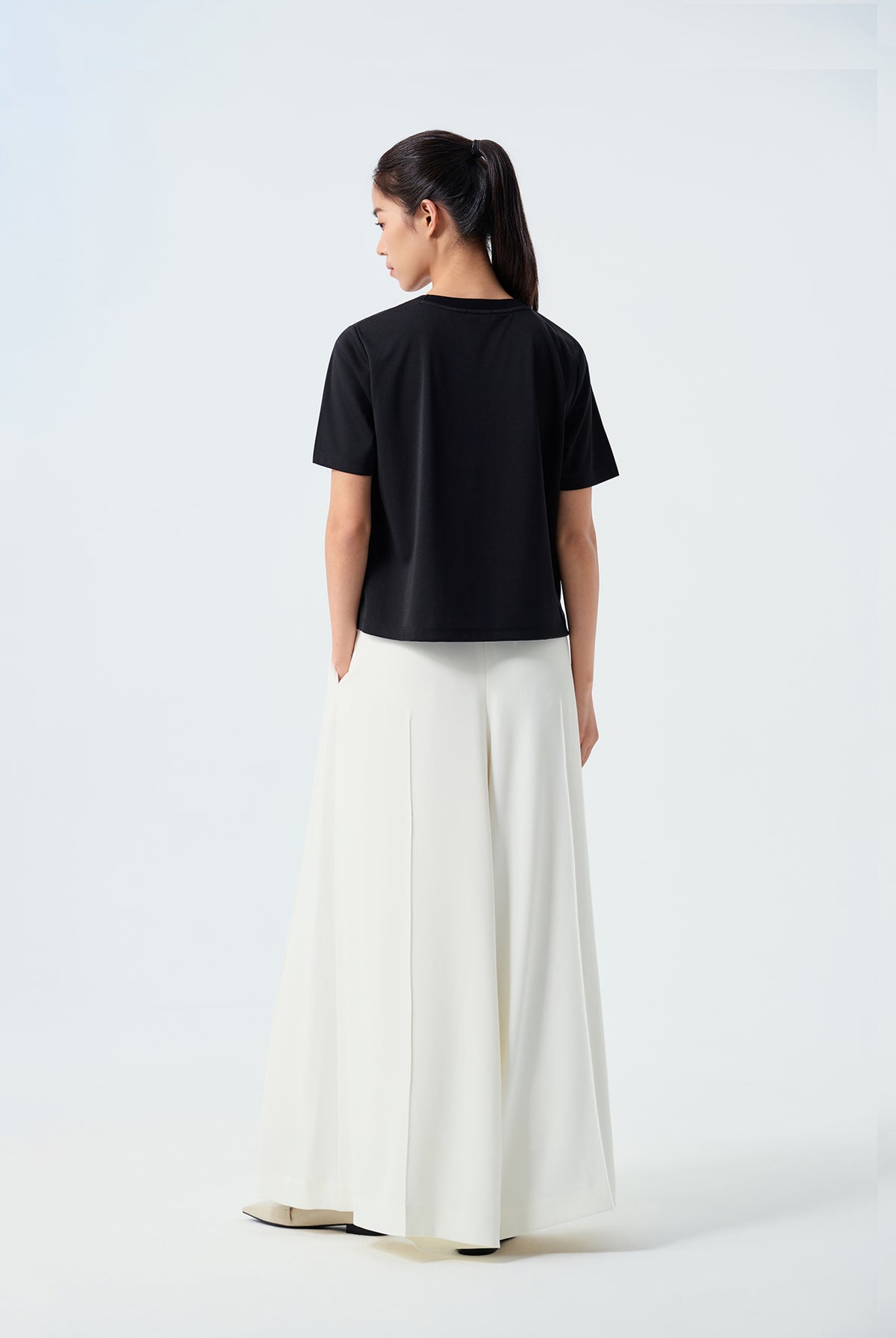 Kelly Ribbed Contrast Collar Top