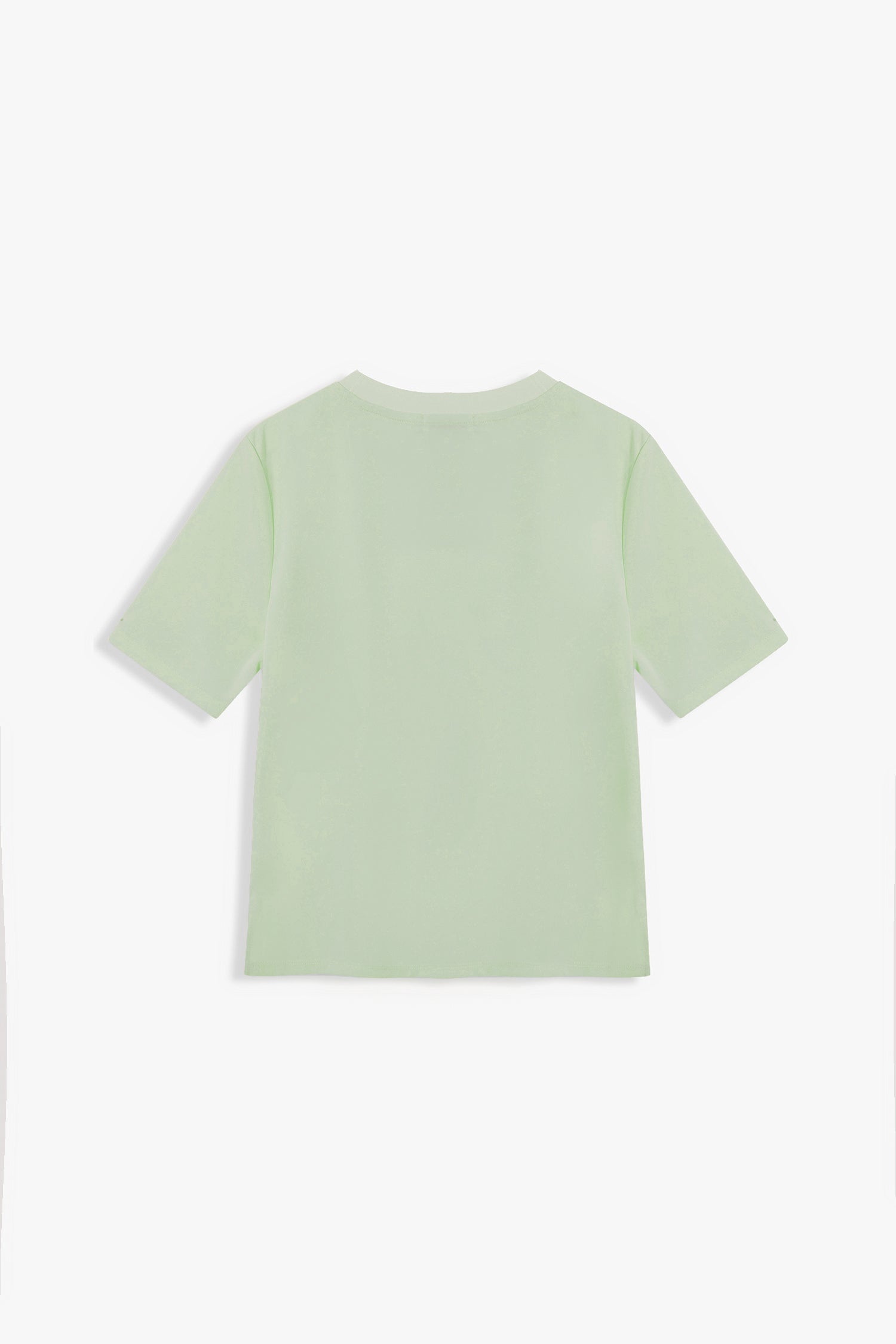 Karah Satin Rib-Trim Boxy Top