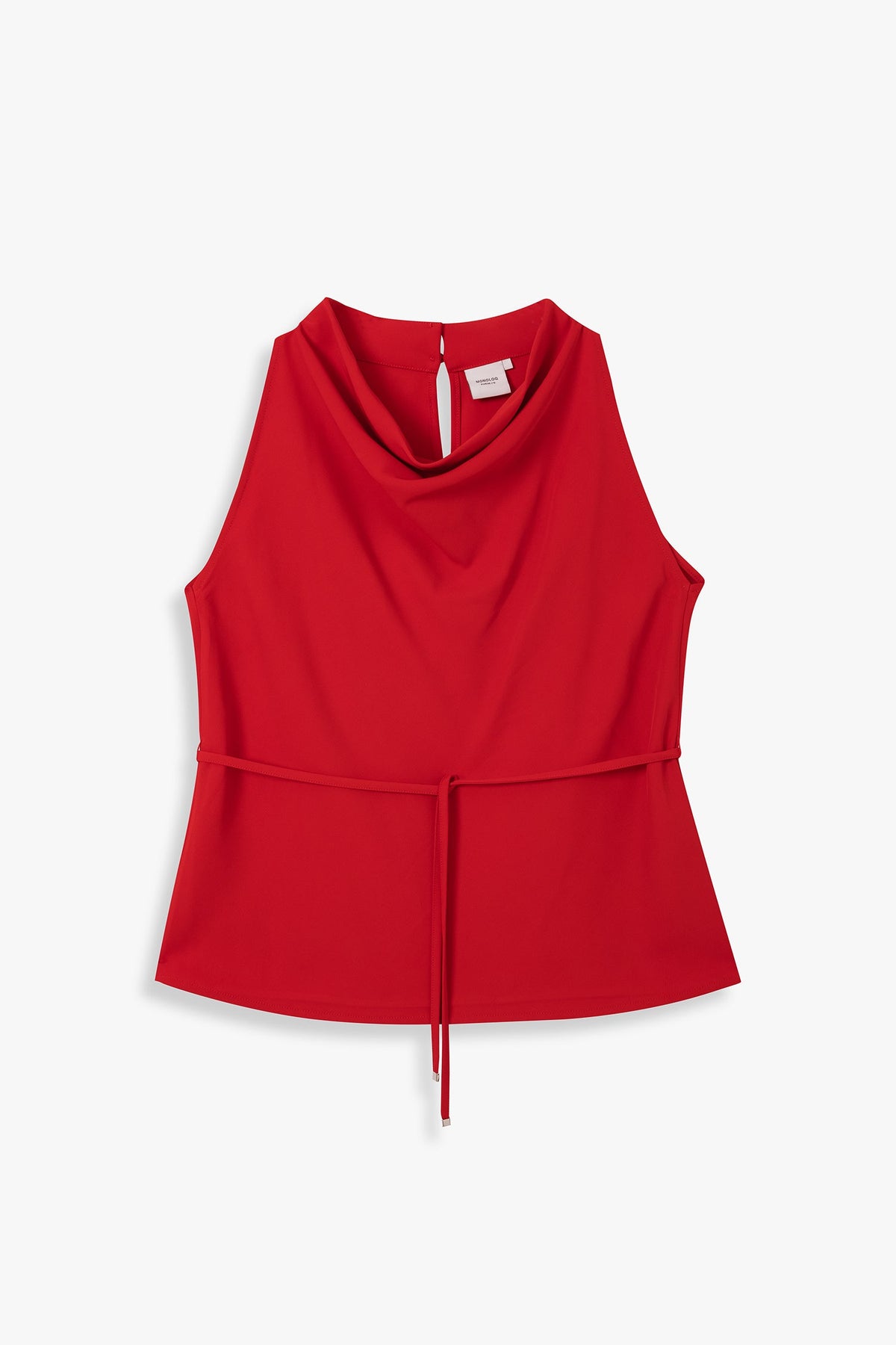 Mock Neck Blouson Top