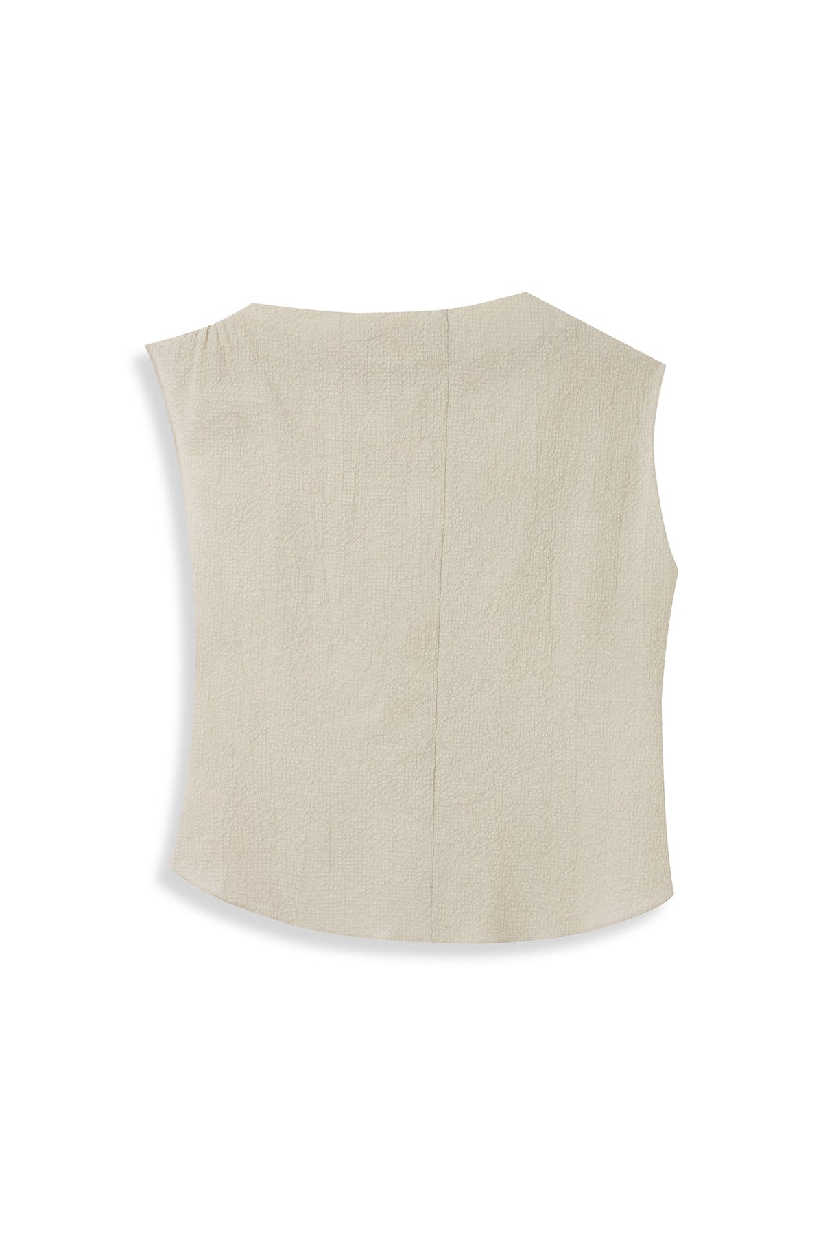 Boat Neck Seersucker Top