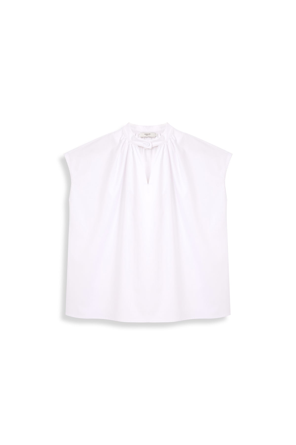 Boxy Gathered Neck Top