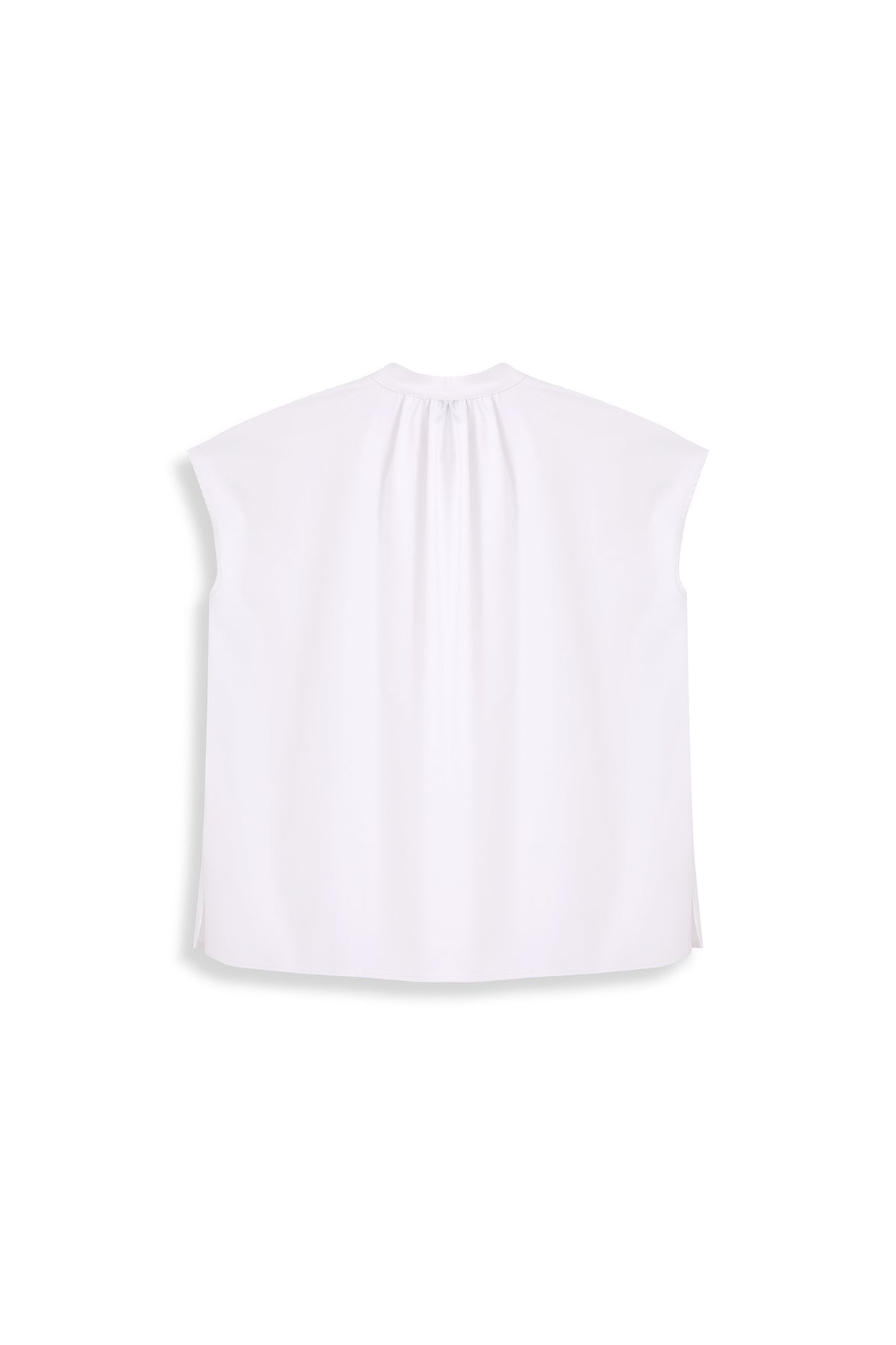 Boxy Gathered Neck Top
