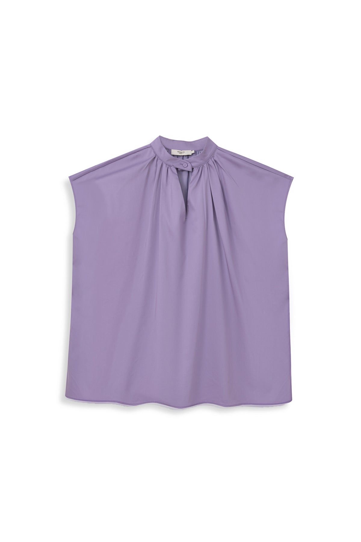 Boxy Gathered Neck Top