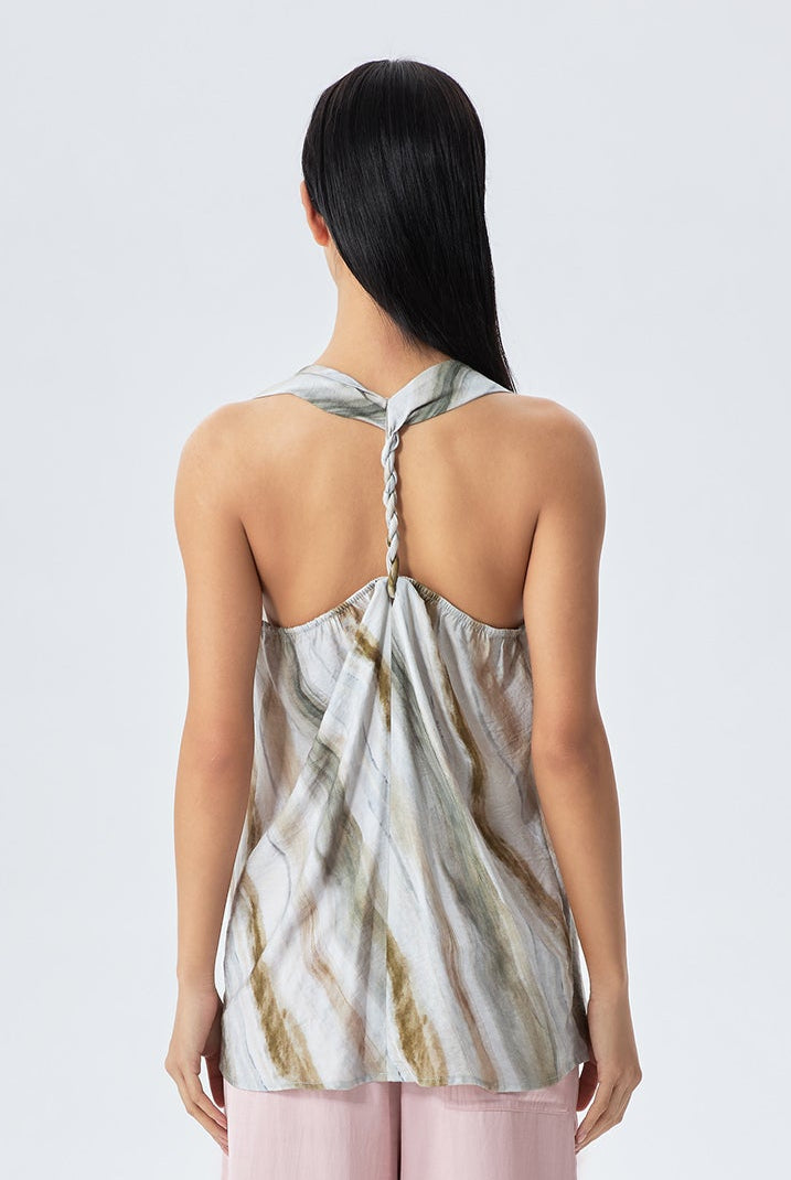 Hani Cowl Neck Printed Top