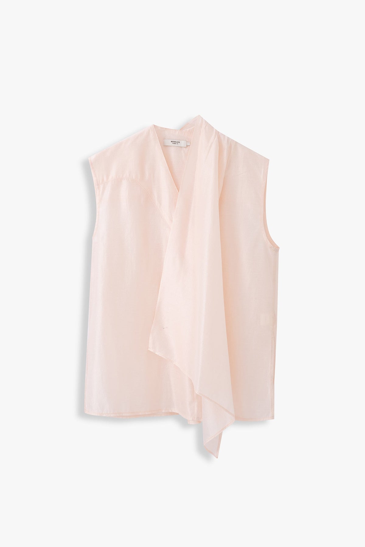 Clara Front-Drape Sleeveless Top