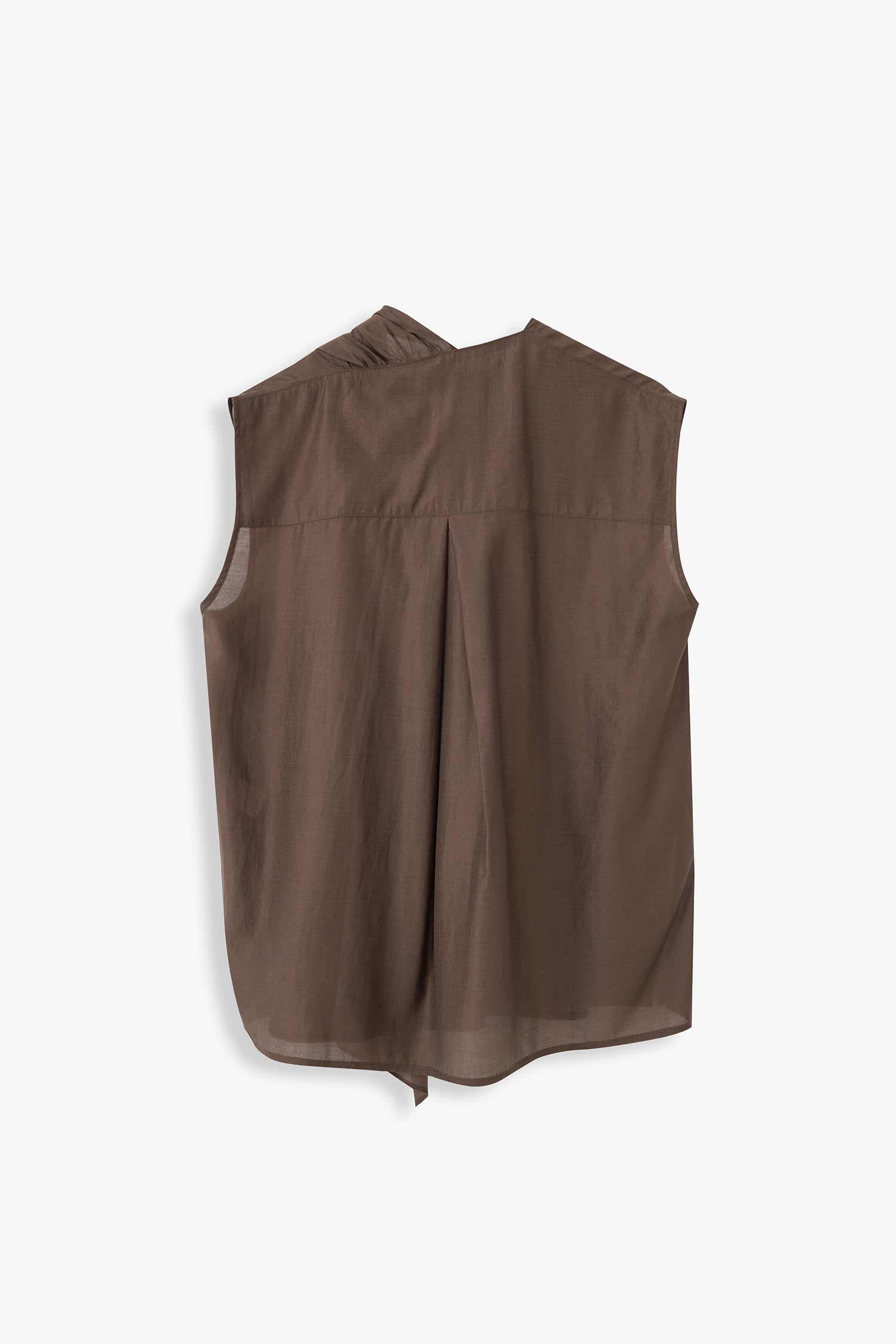 Clara Front-Drape Sleeveless Top