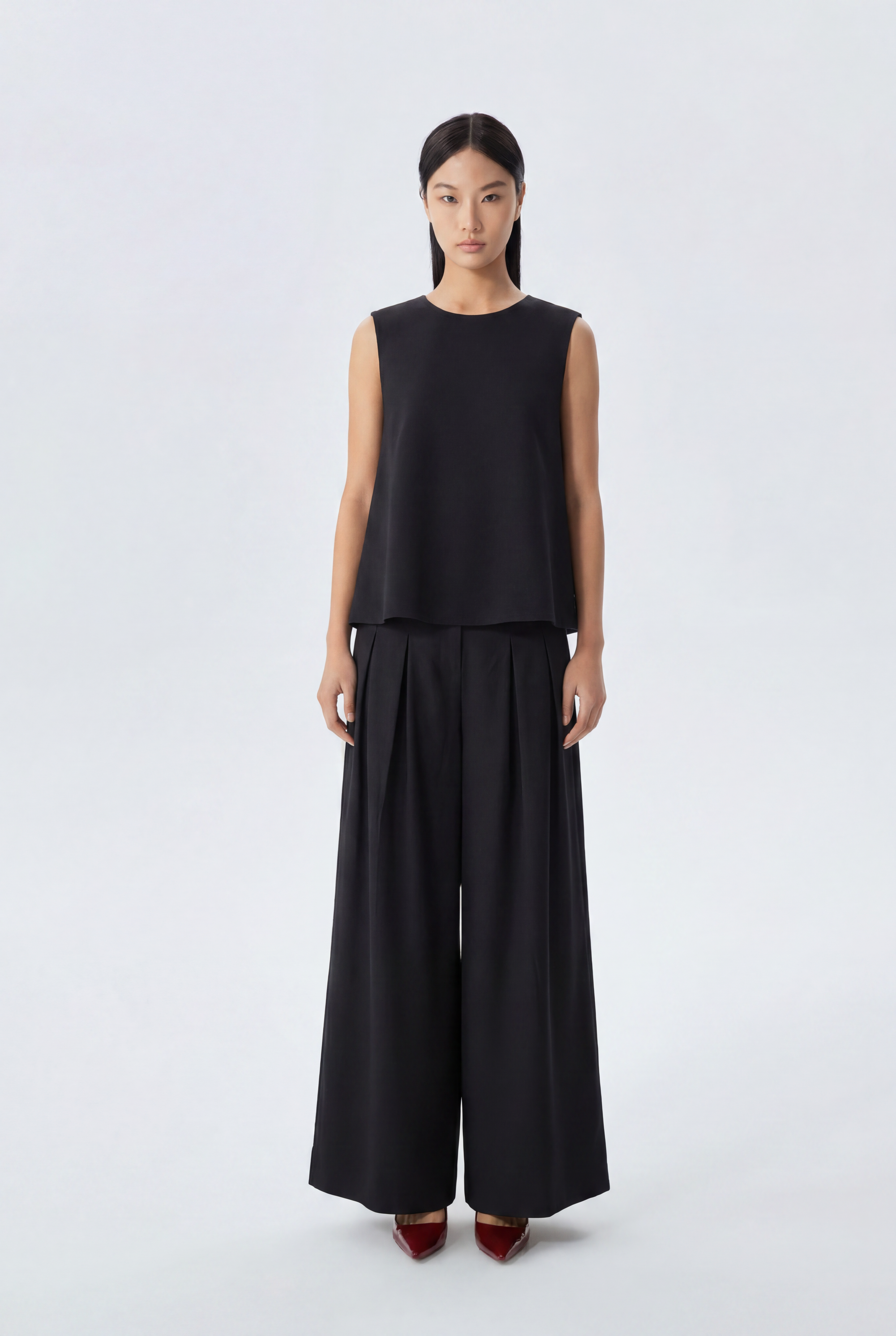 Carly Wide Leg Pants with Rope Belt