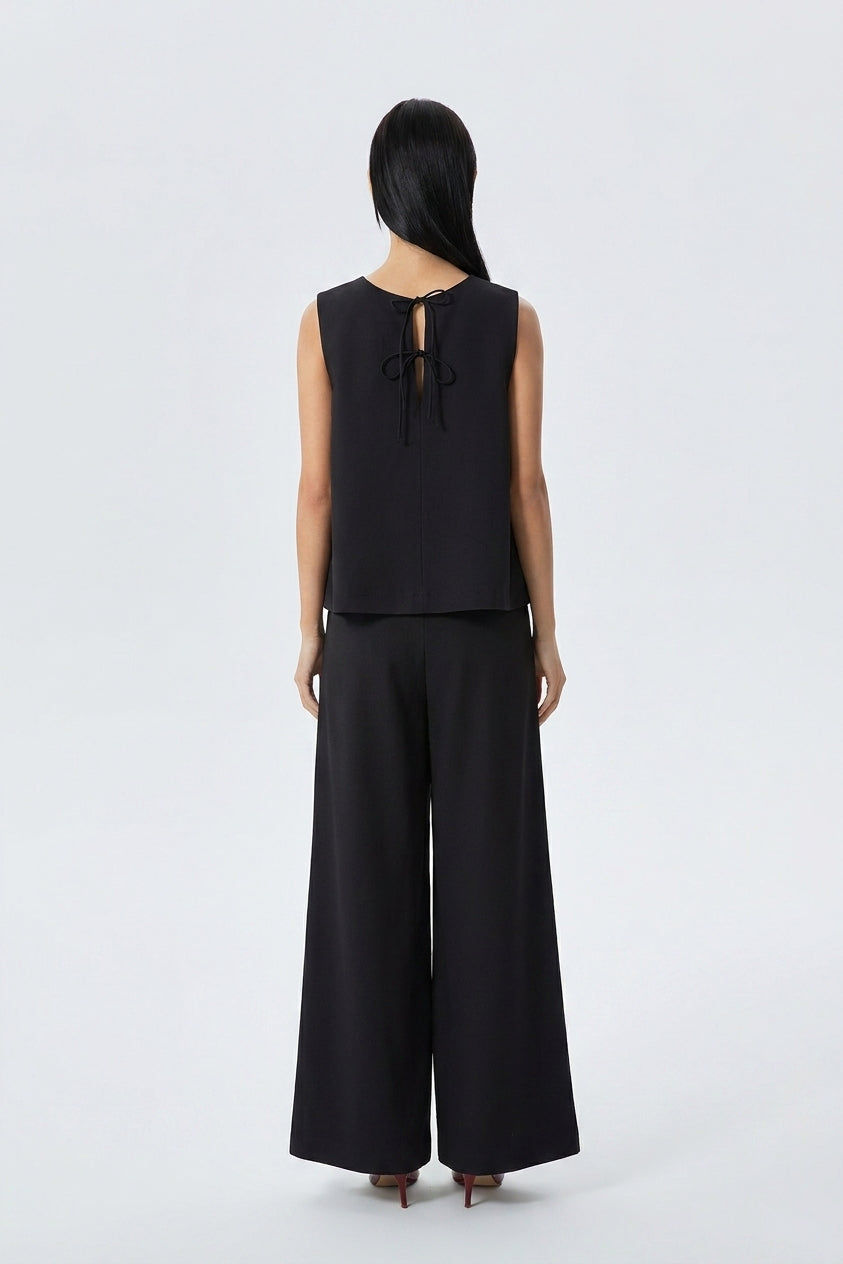 Carly Wide Leg Pants with Rope Belt