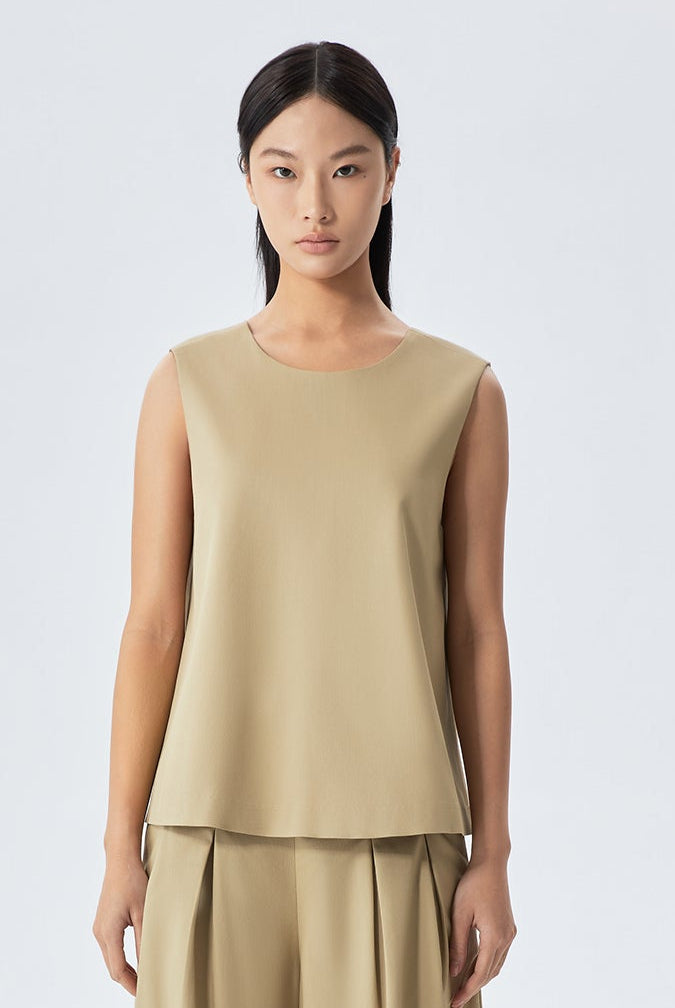 Dara Modal Round-Neck Shell Top