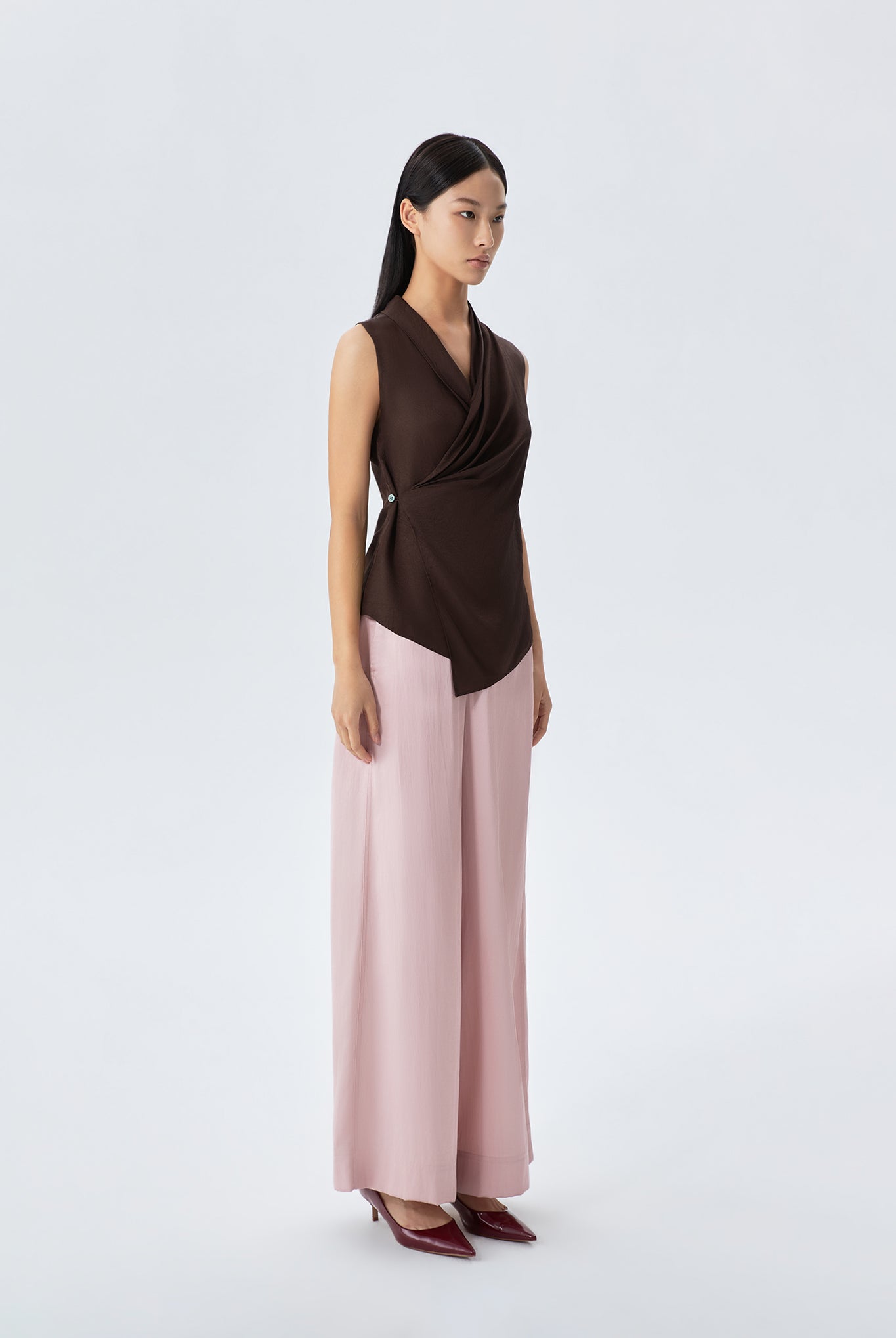 Grace Draped Wrapped Front Poetry Blouse