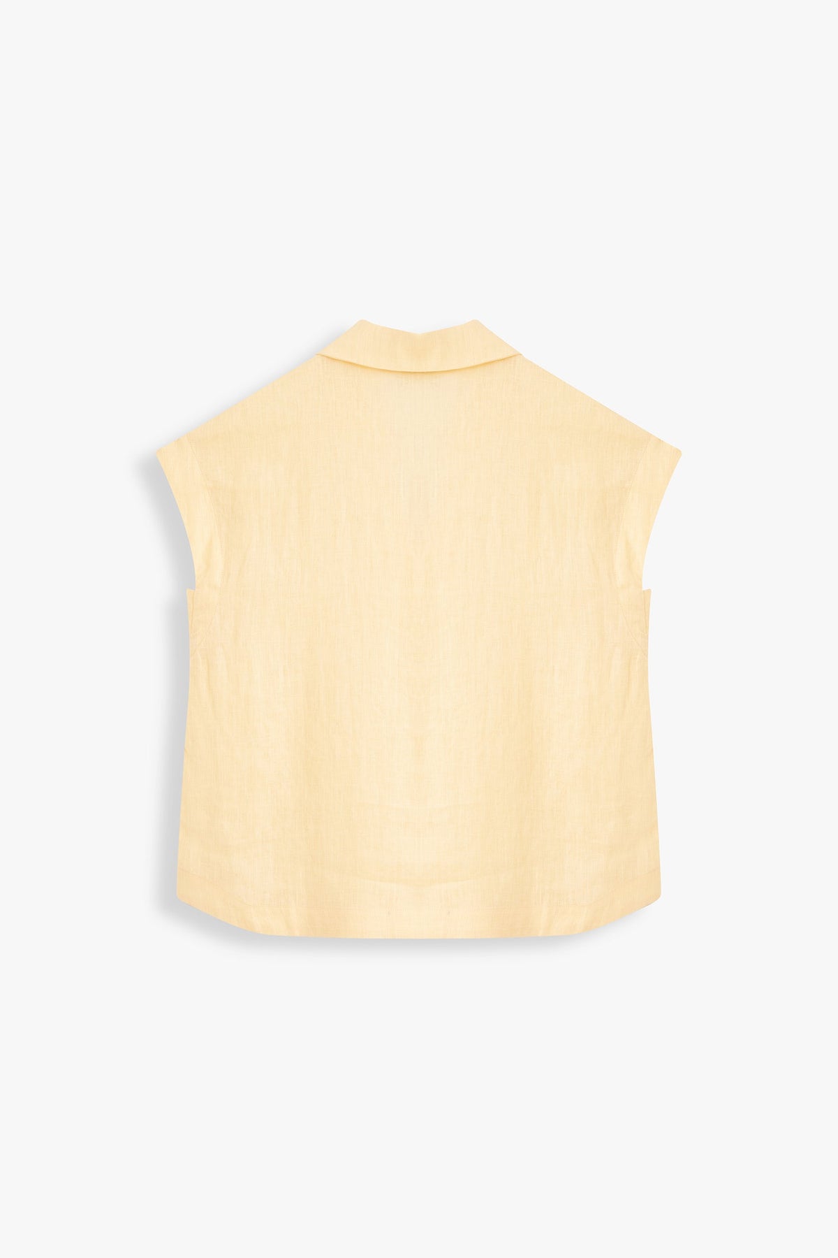 Millie Linen Sleeveless Collar Shirt