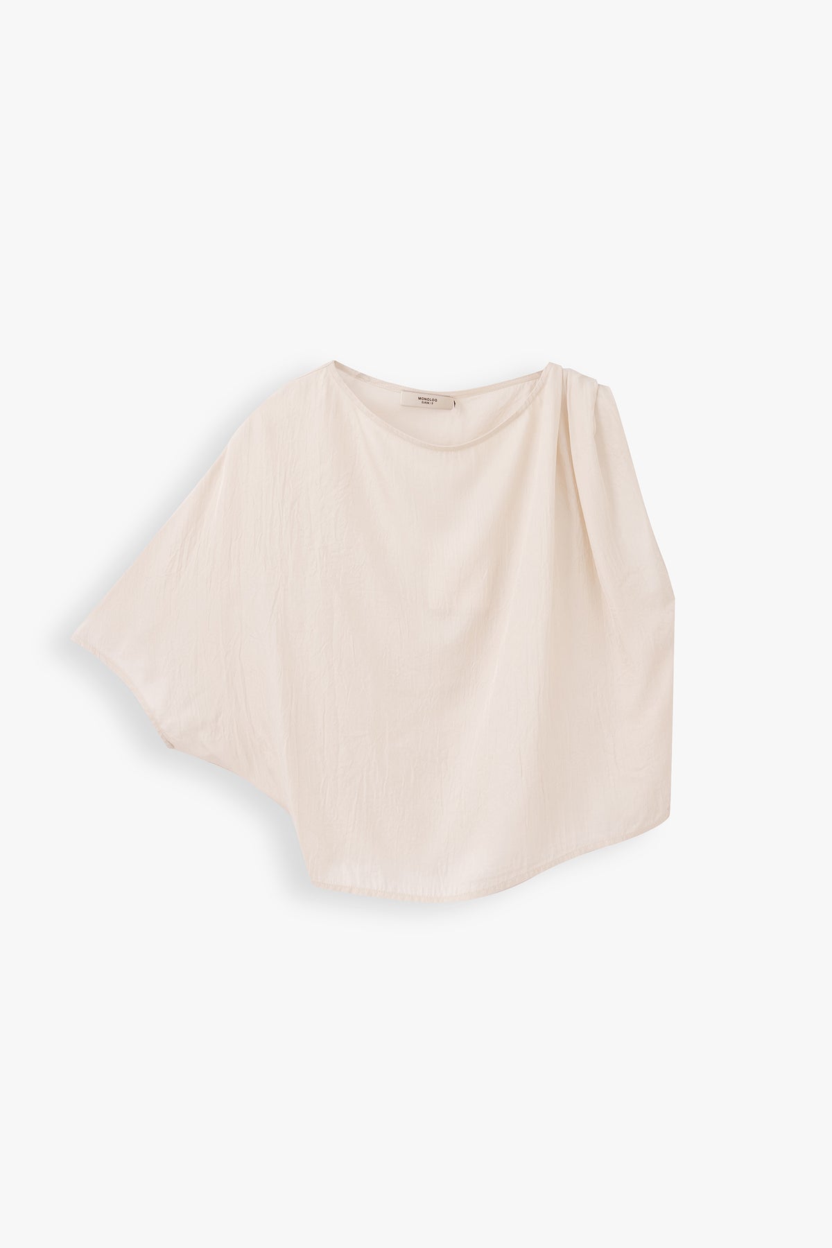 Eleanor Draped Shoulder Boxy Blouse
