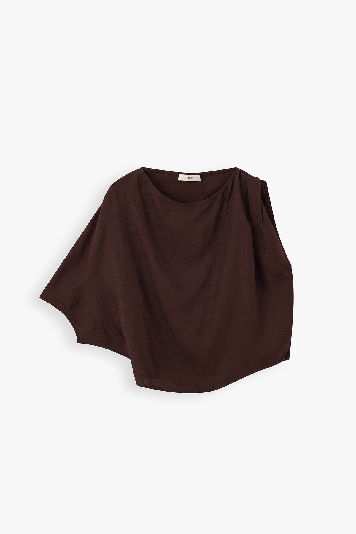 Eleanor Draped Shoulder Boxy Blouse