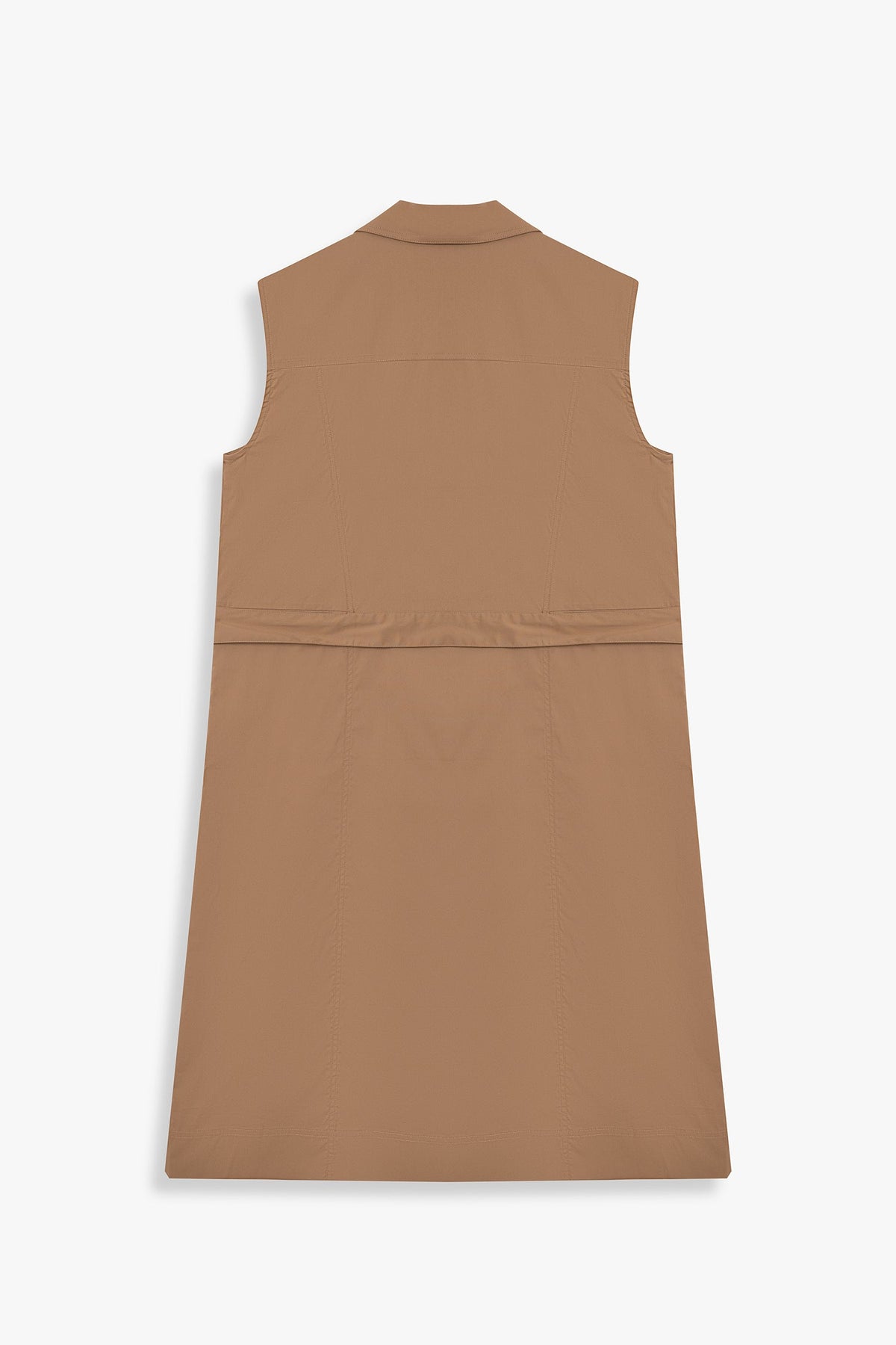 Sleeveless Belted Trench Dress