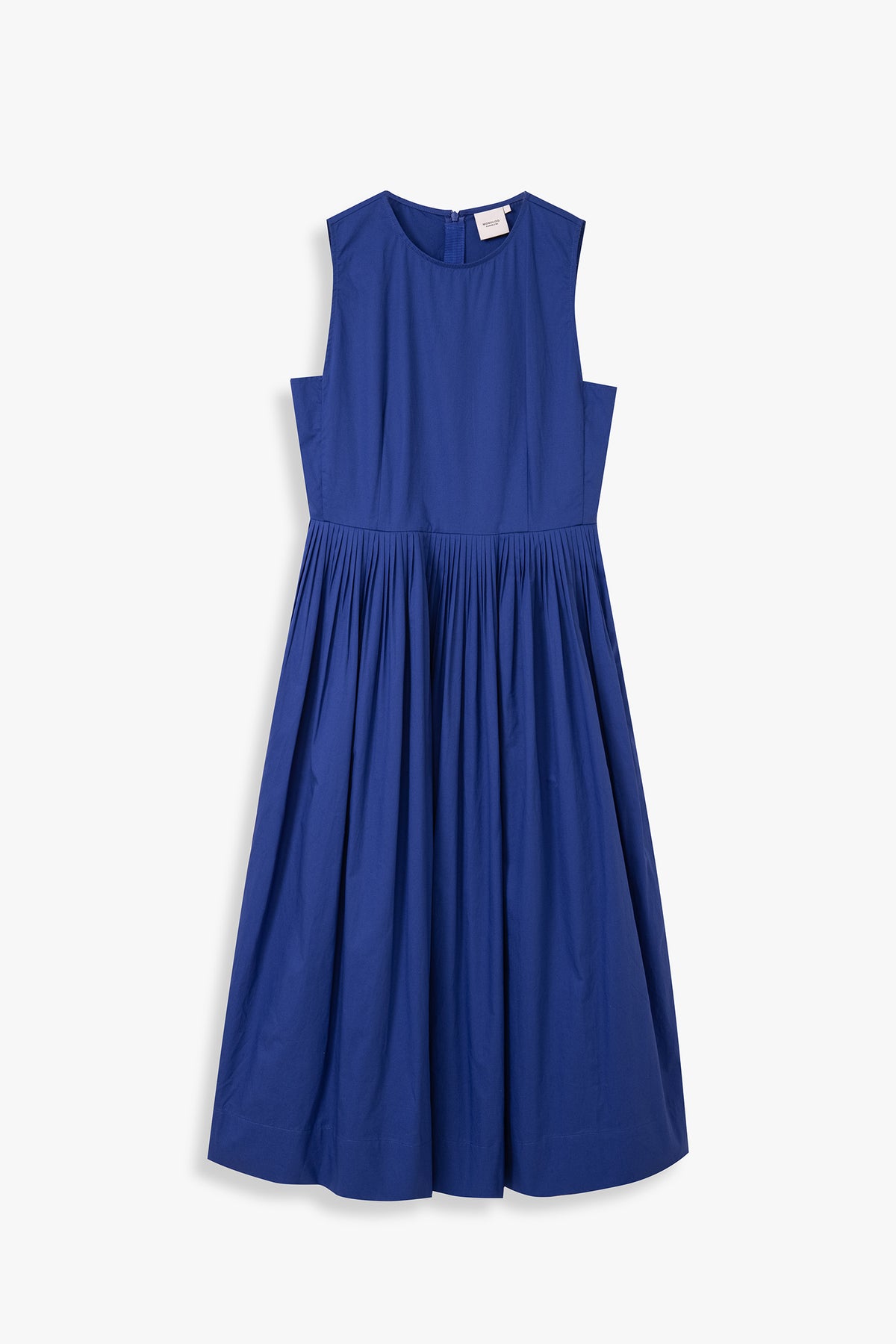Pleated Front Fit & Flare Dress