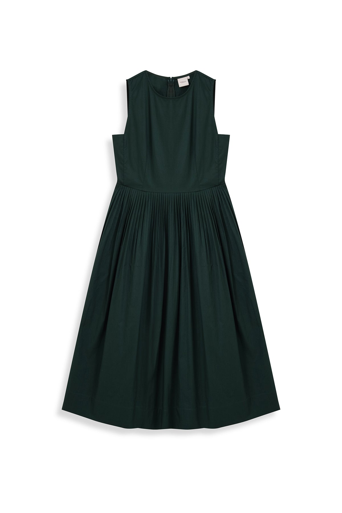 Pleated Front Fit & Flare Dress