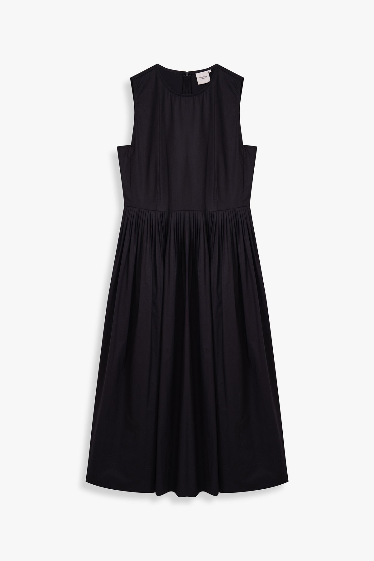 Pleated Front Fit & Flare Dress
