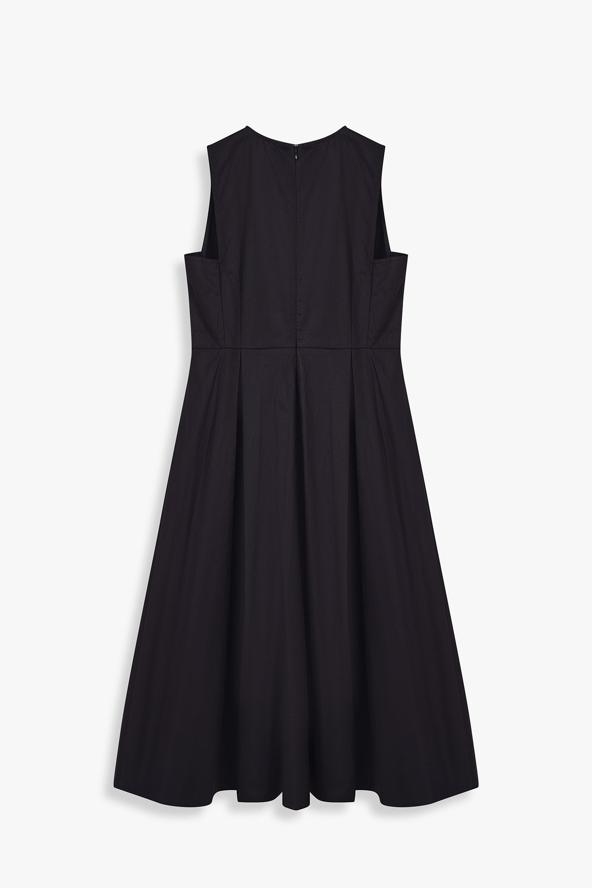 Pleated Front Fit & Flare Dress