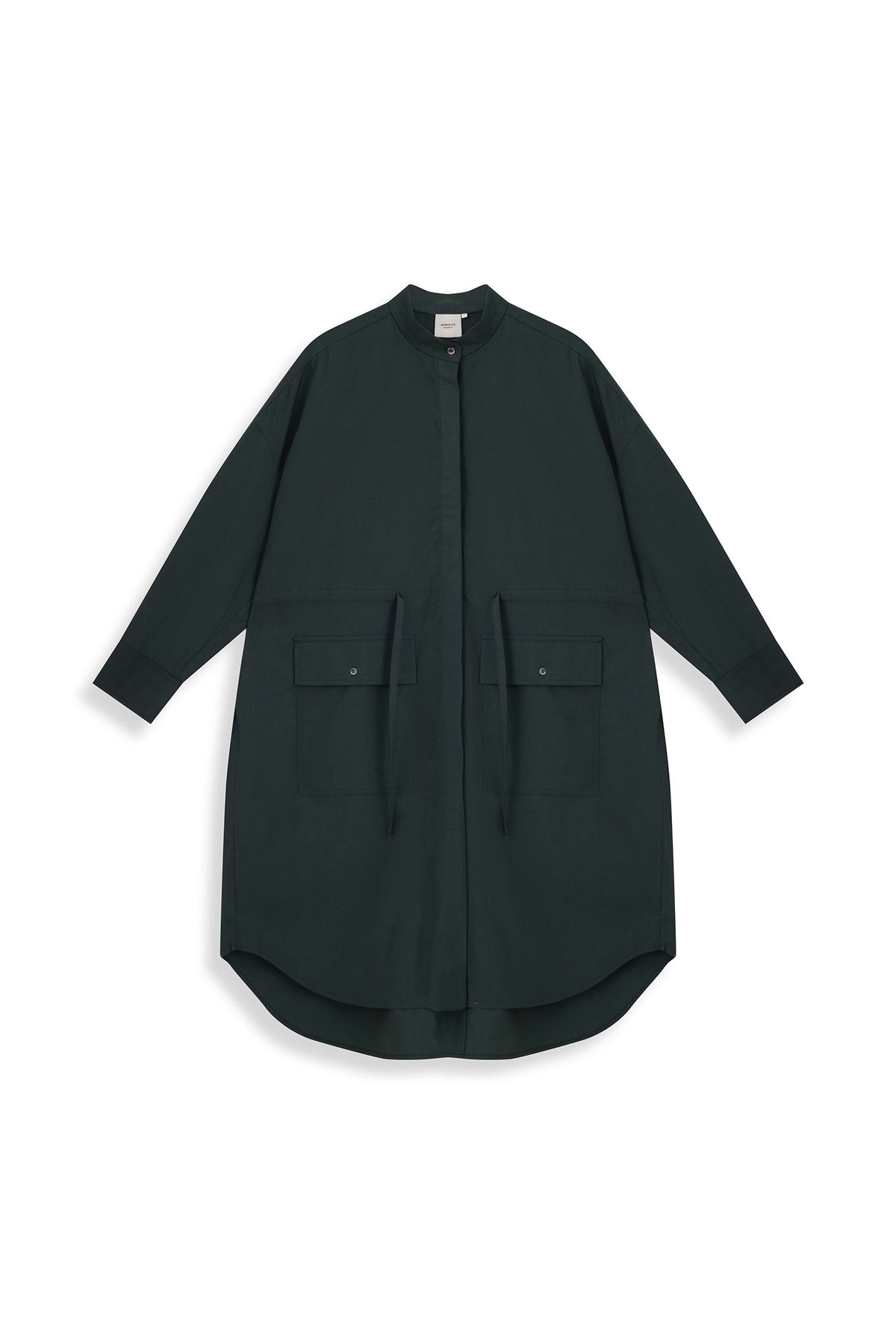 Drawstring Shirt Dress