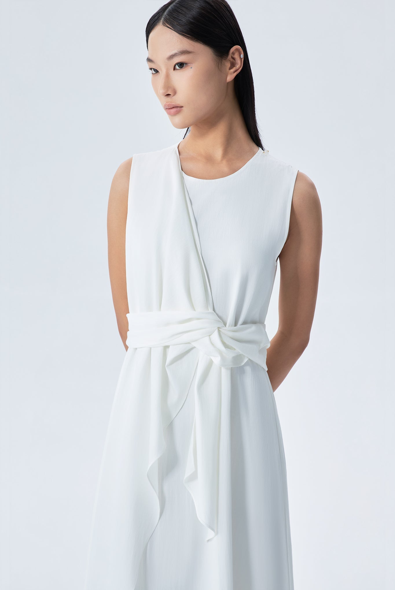 Mira Draped Shift Dress