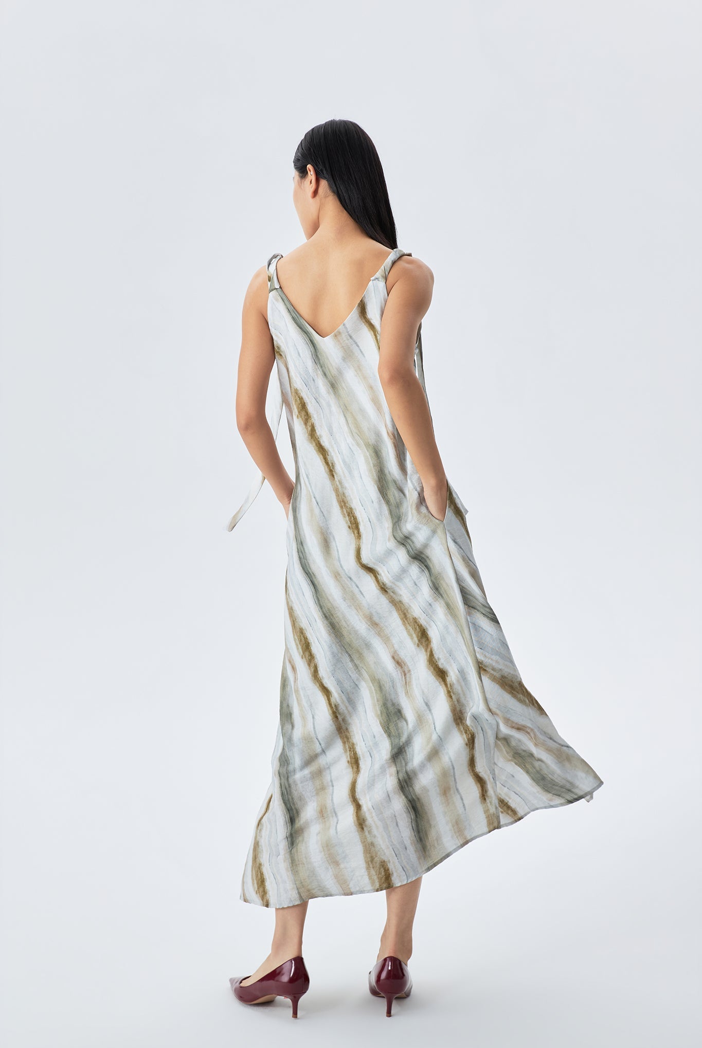 Belle Printed Strappy Maxi Dress
