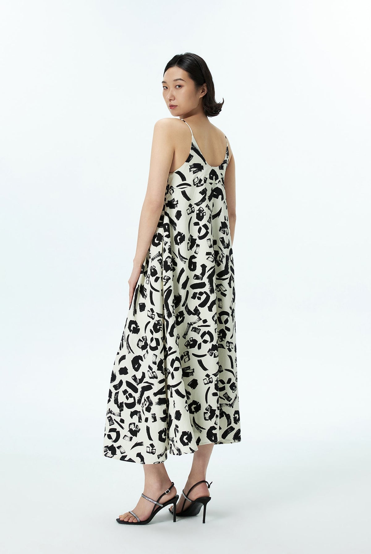 Printed Flare Tent Dresss