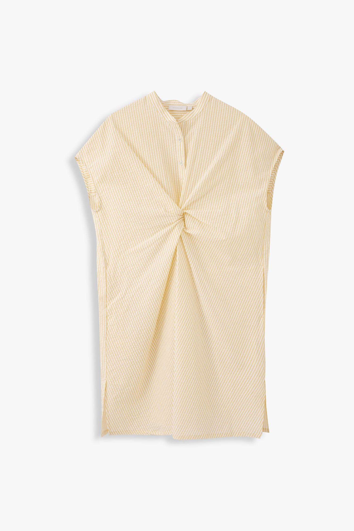 Lydia Twist-Front Sleeveless Dress