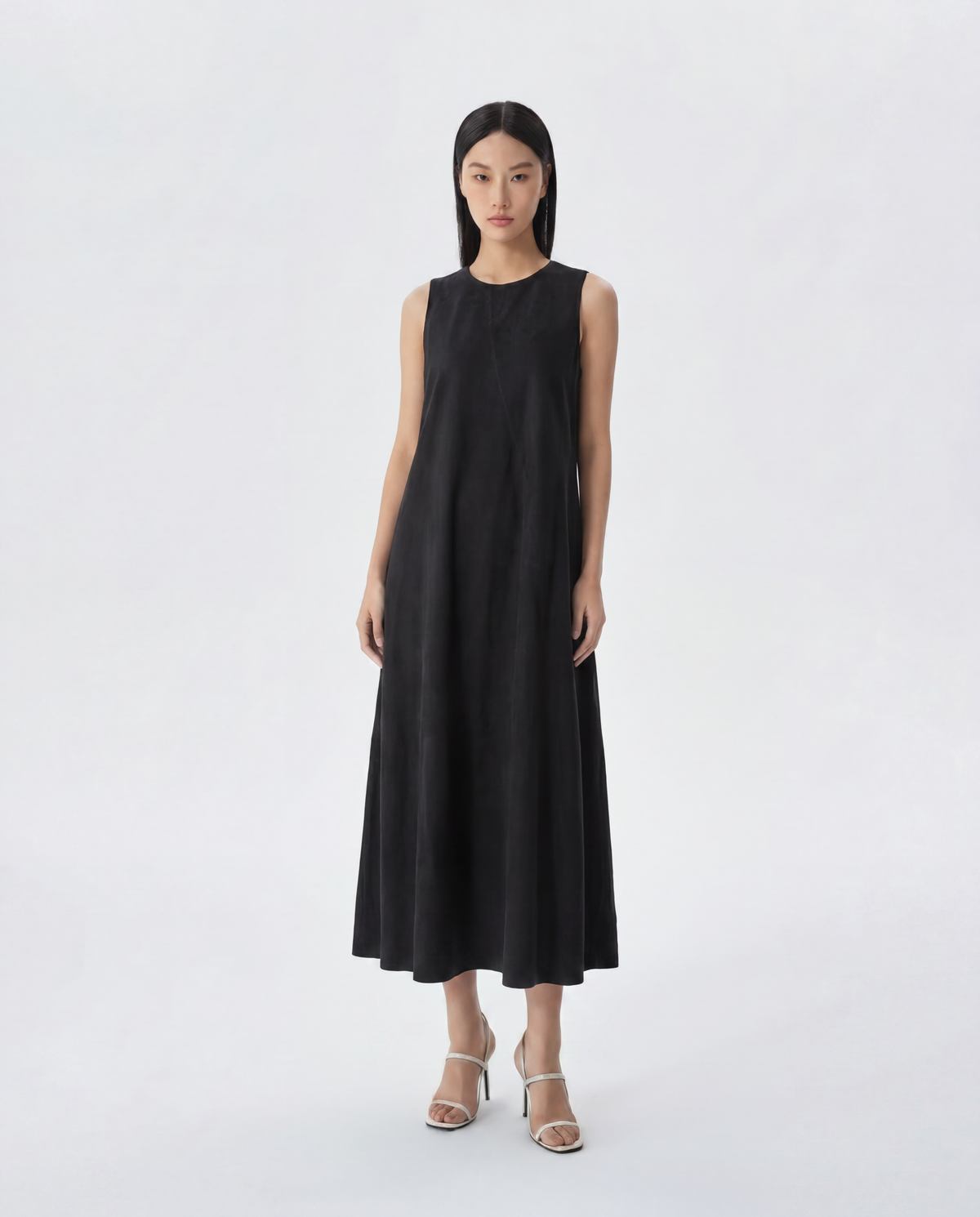 Sadie Cupro Sleeveless Maxi Dress