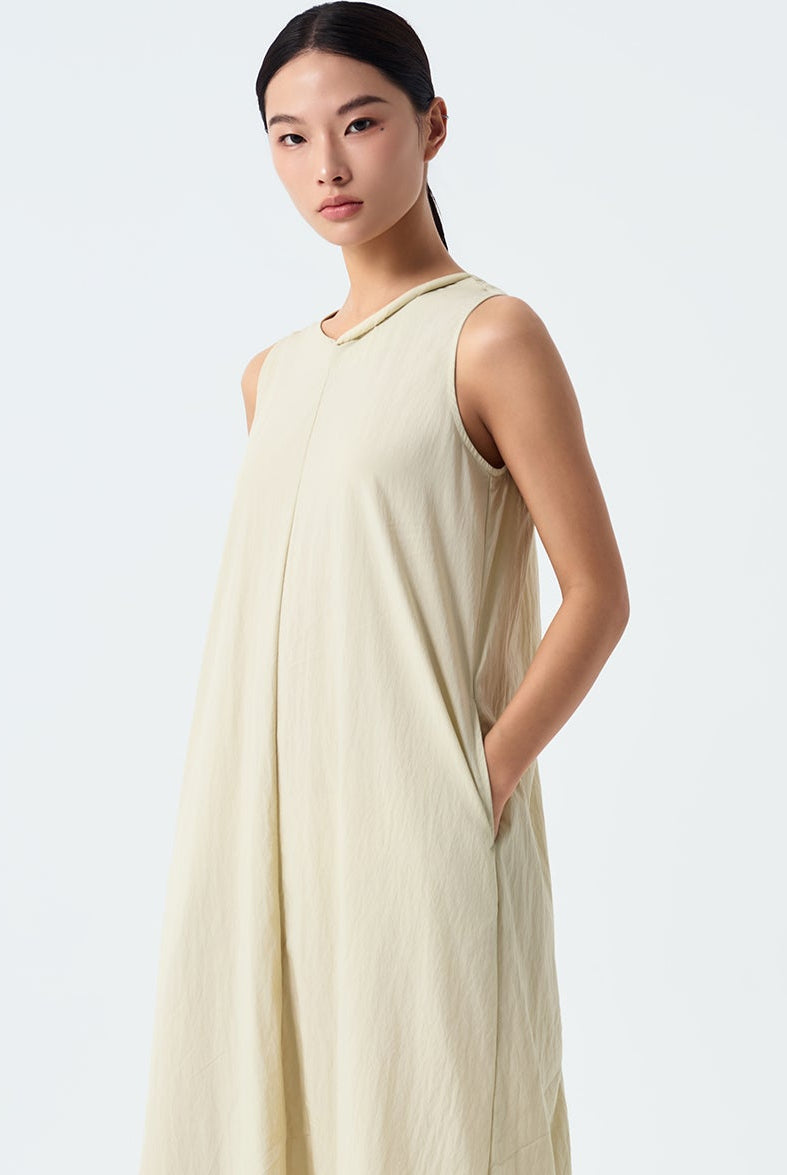 Gianna Round Neck Midi Shift Dress