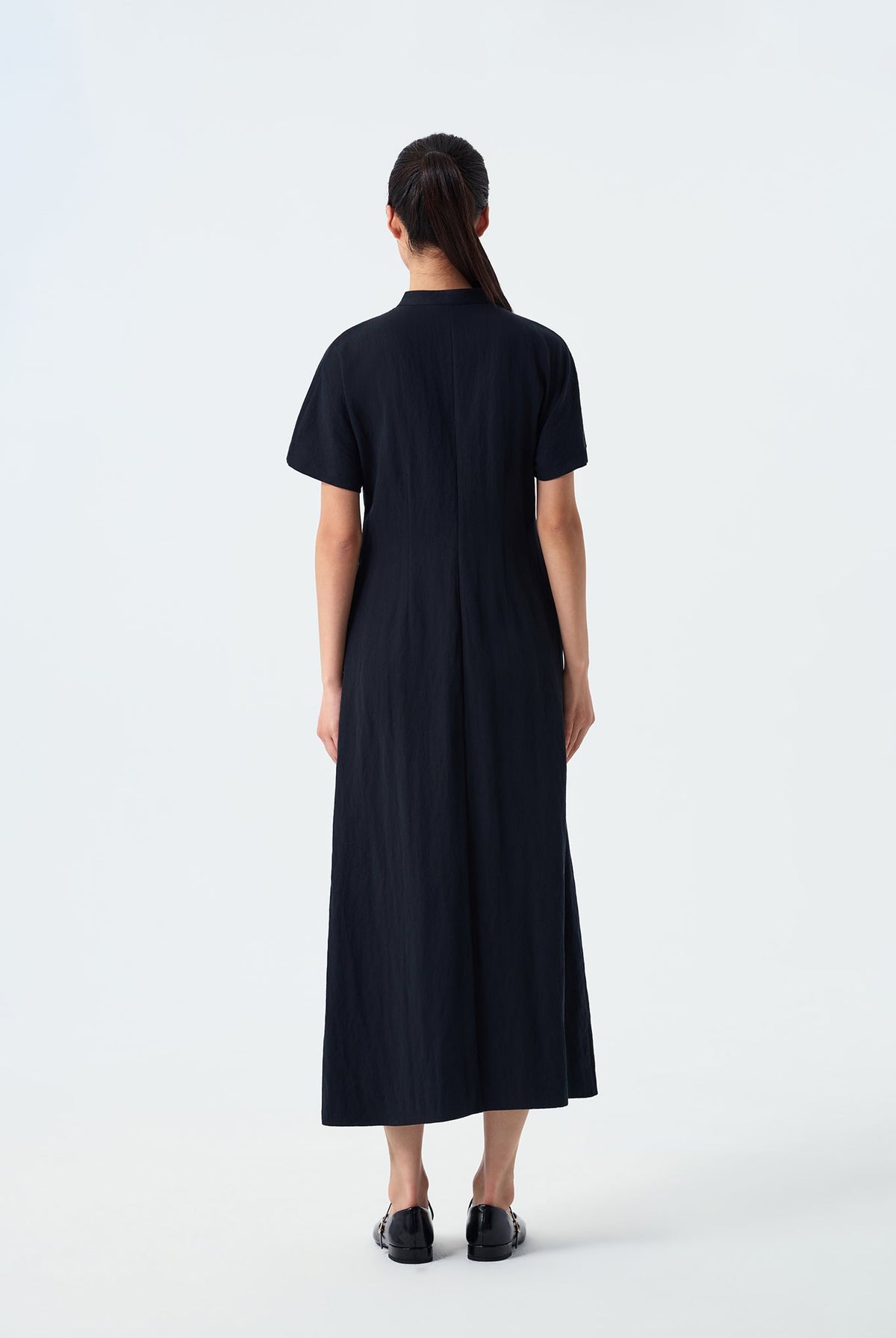 Dior Front Waist-Knot Shirt Dress