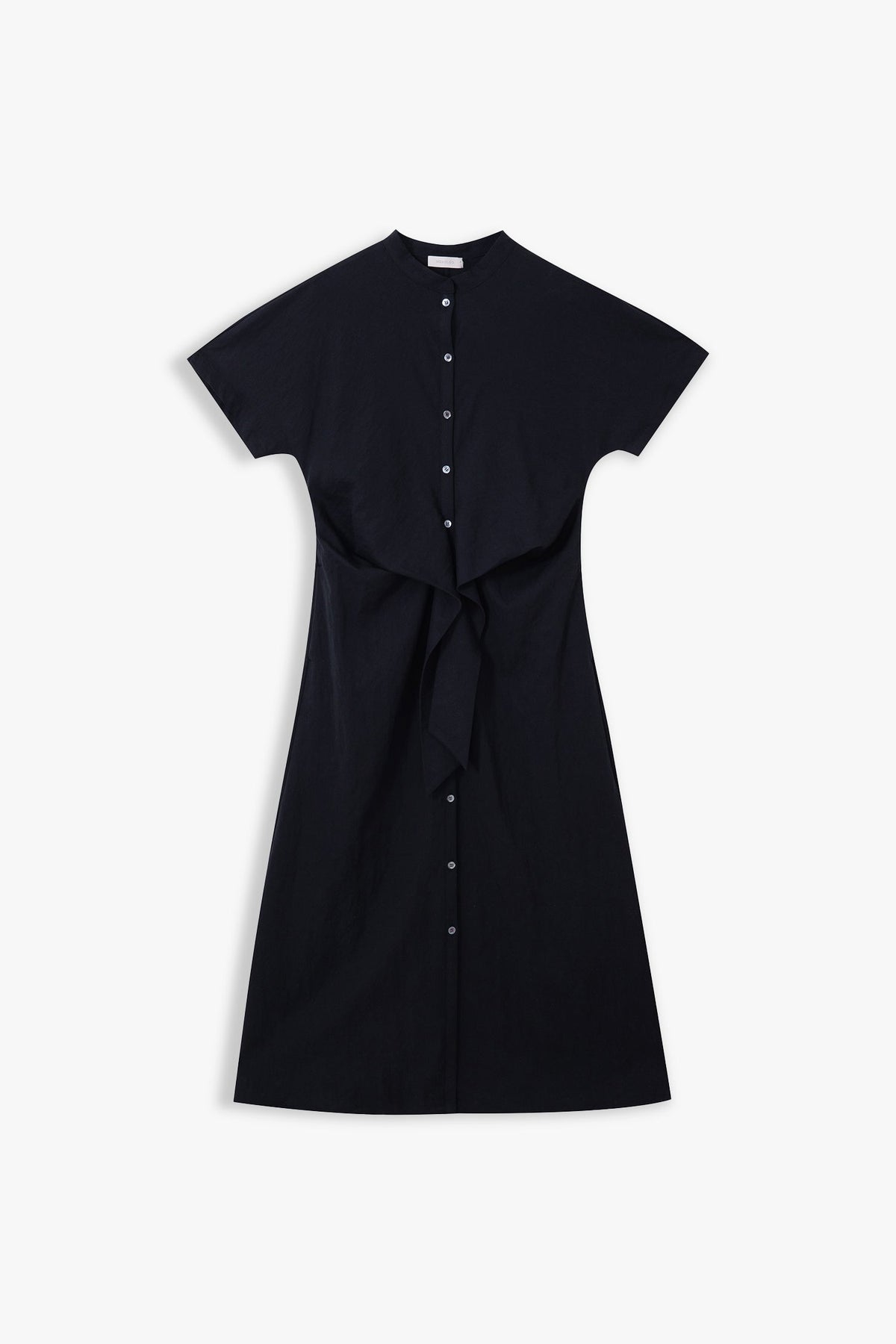 Dior Front Waist-Knot Shirt Dress