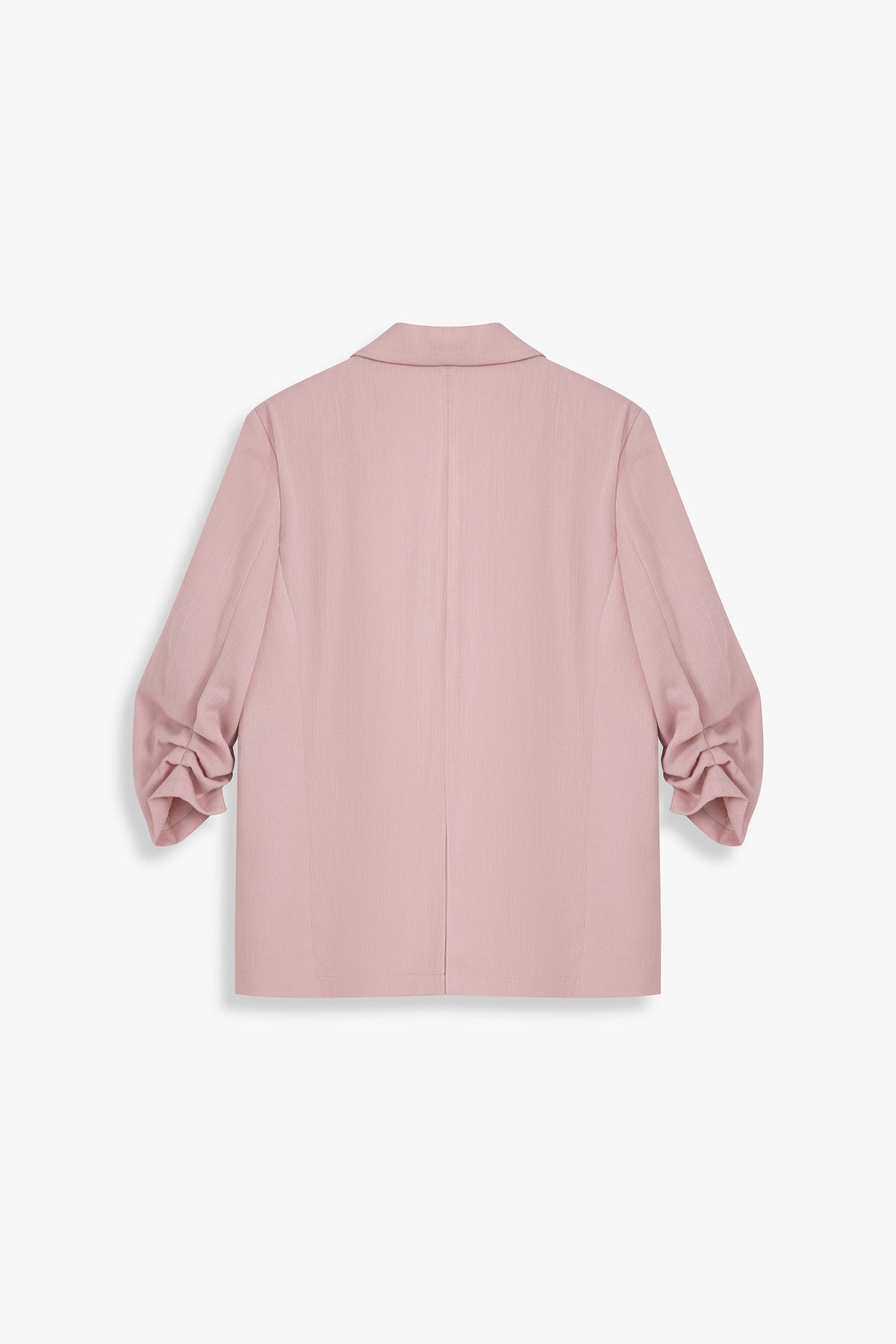 Ruched Sleeve Blazer