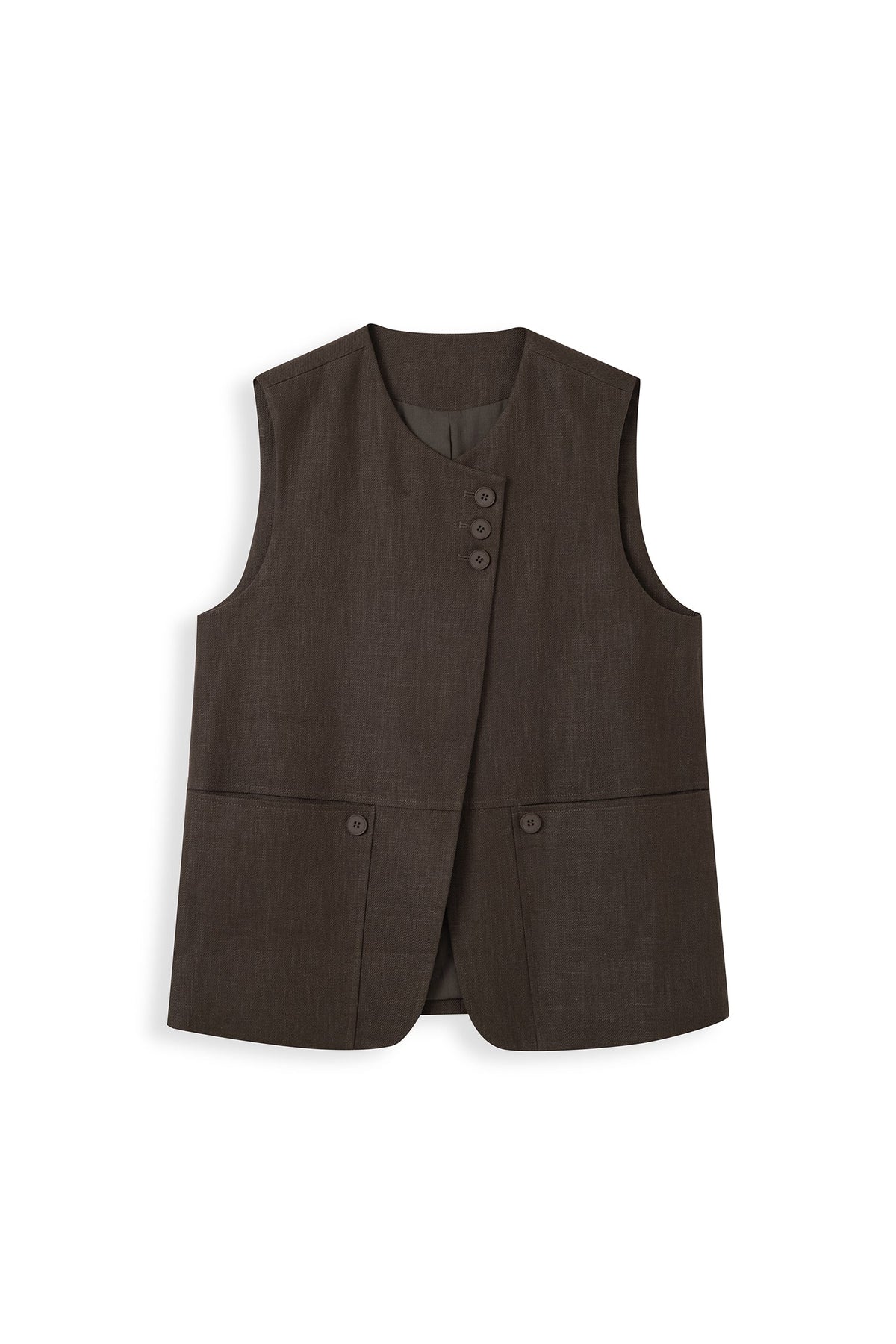 Asymmetric Overlap Gilet