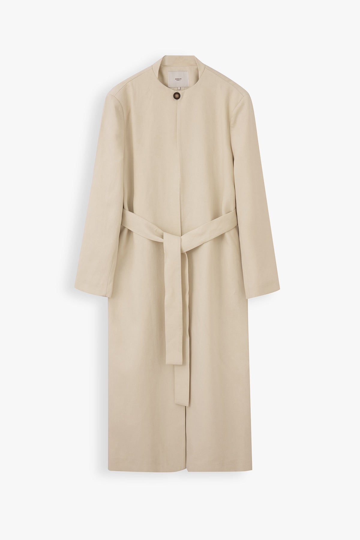 Zoe Round Neck Lyocell Overcoat