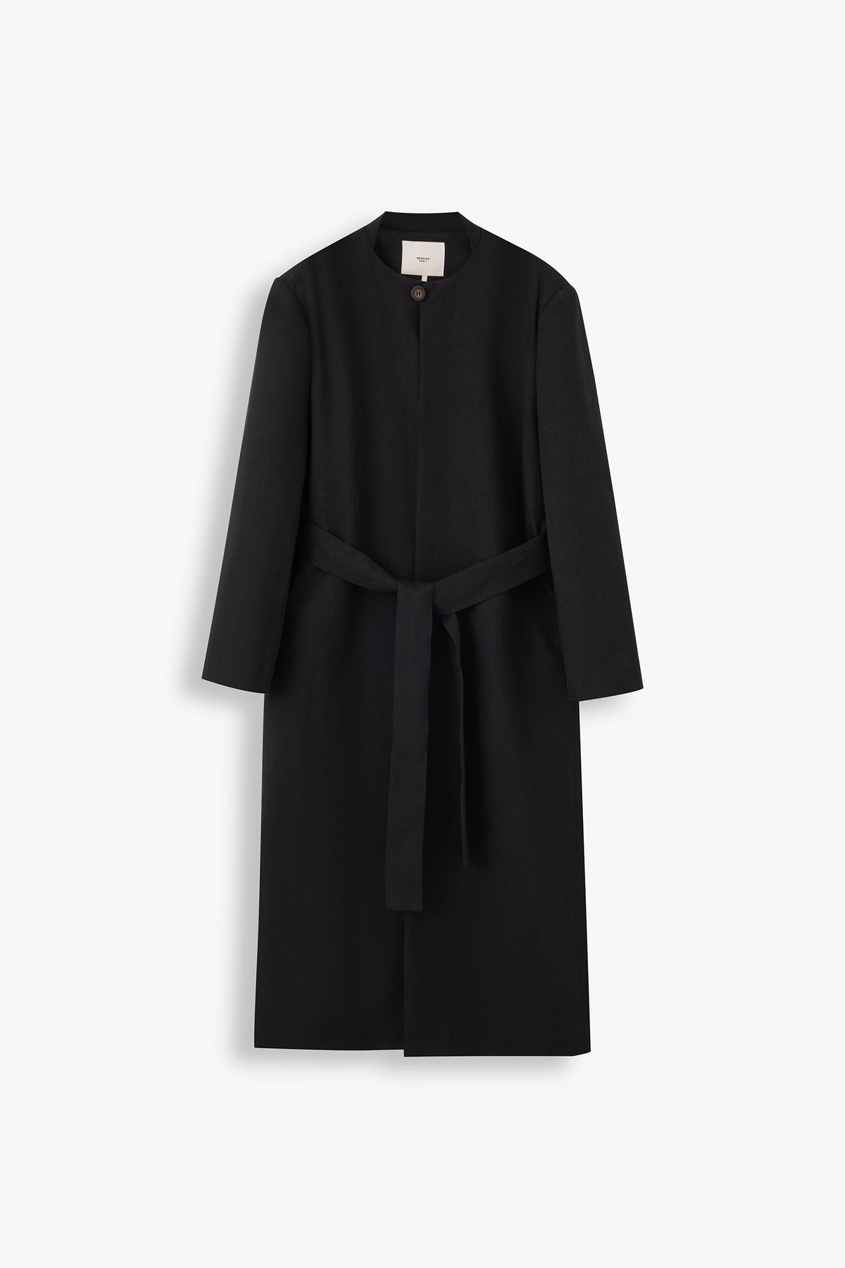 Zoe Round Neck Lyocell Overcoat