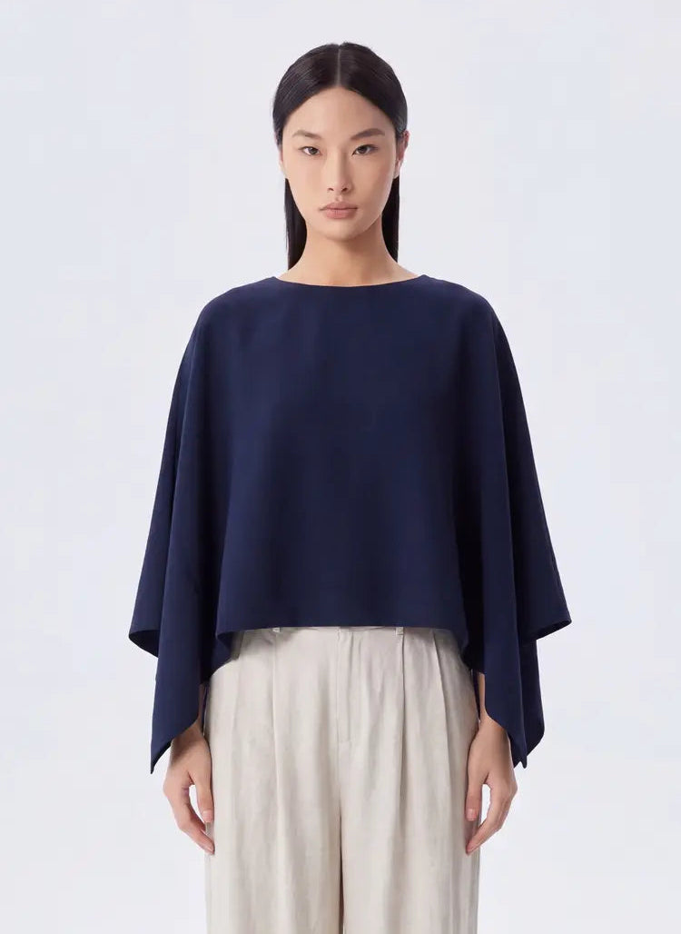 Luna Viscose Sweater Knit Poncho