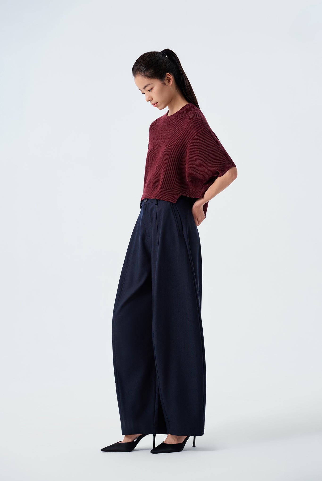 Siena Batwing cotton Ribbed sweater