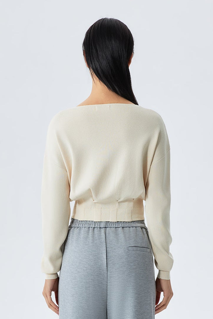 Aurora Modal Wide-Neck Sweater Knit Top