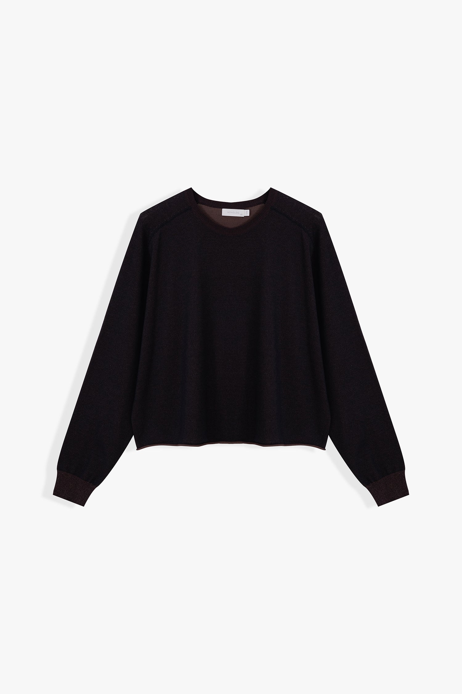 Amari Ribbed Raglan Crew Sweater