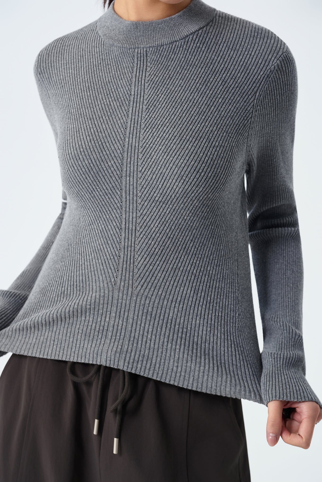 Myra Structured Rib-Knit Sweater