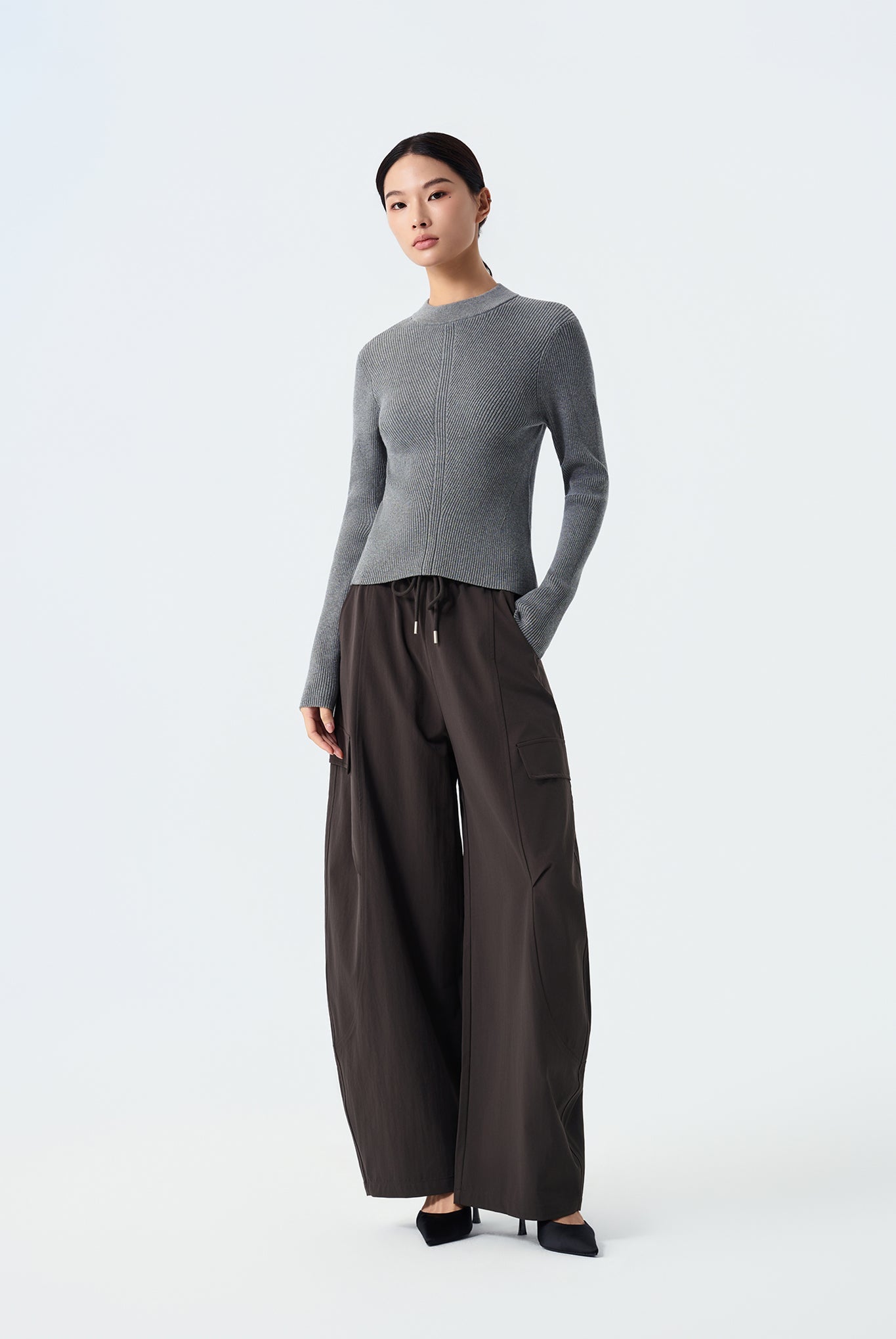 Myra Structured Rib-Knit Sweater