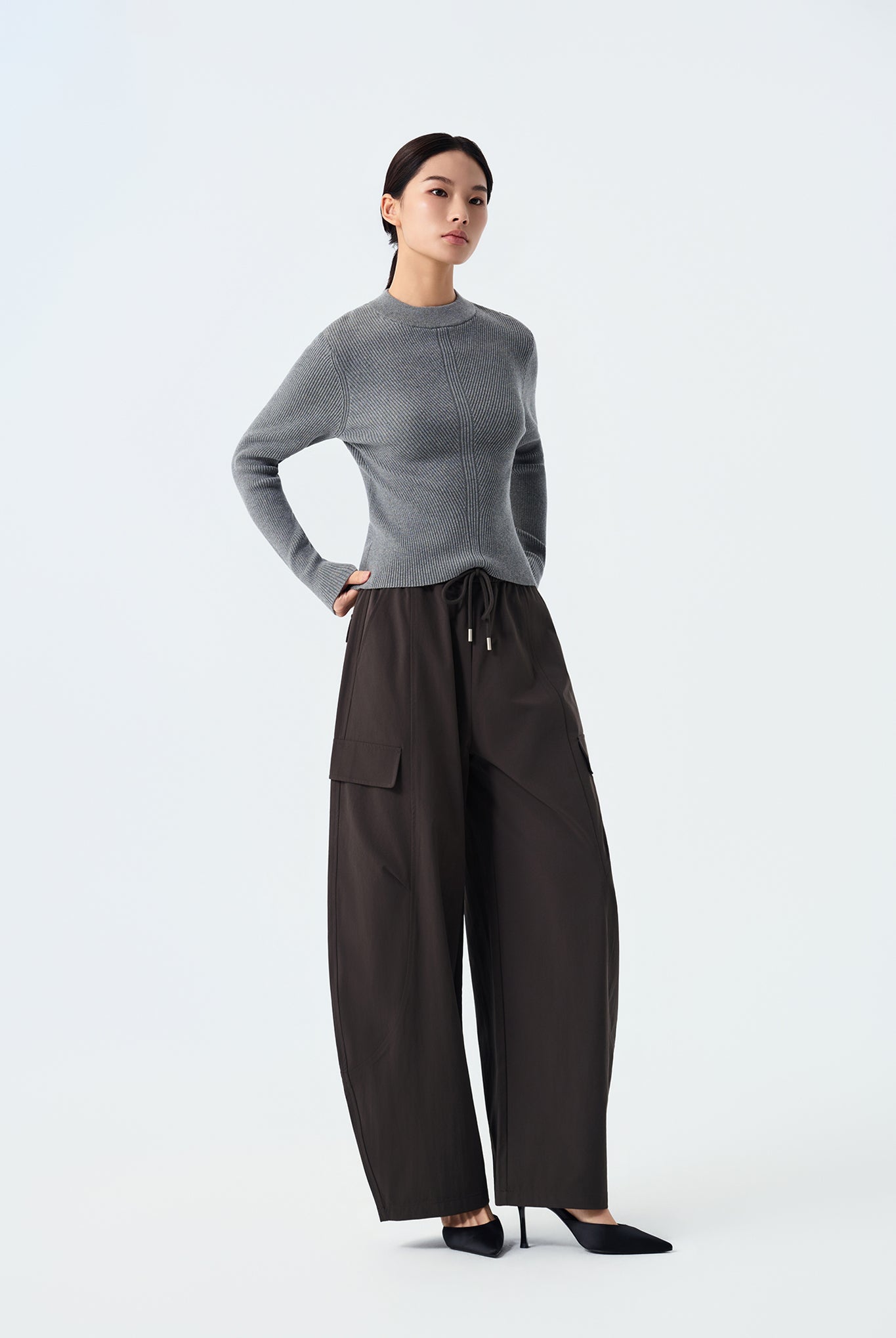 Myra Structured Rib-Knit Sweater
